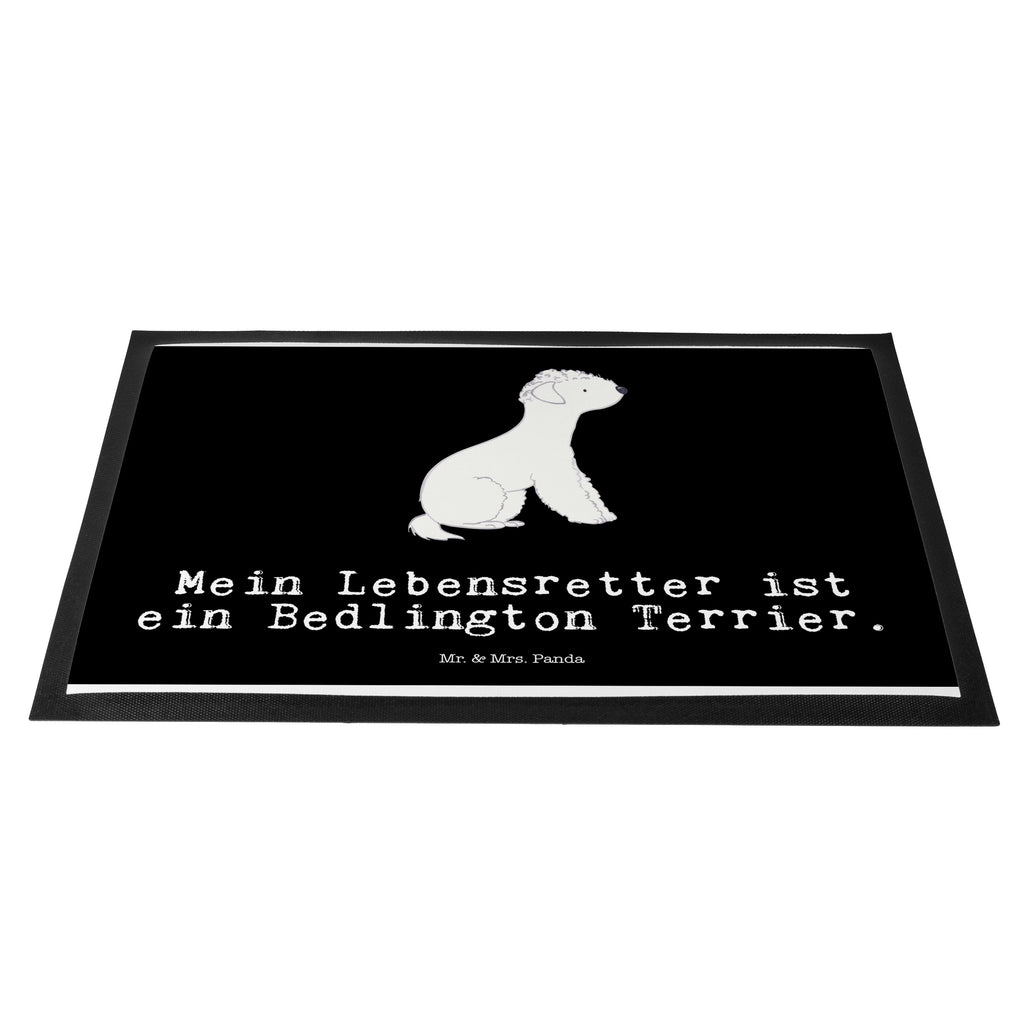 Fußmatte Bedlington Terrier Lebensretter Bedlington Terrier, Terrier Türvorleger, Schmutzmatte, Fußabtreter, Matte, Schmutzfänger, Fußabstreifer, Schmutzfangmatte, Türmatte, Motivfußmatte,  Haustürmatte, Vorleger  Hund, Hunderasse, Rassehund, Hundebesitzer, Geschenk, Tierfreund, Schenken, Welpe