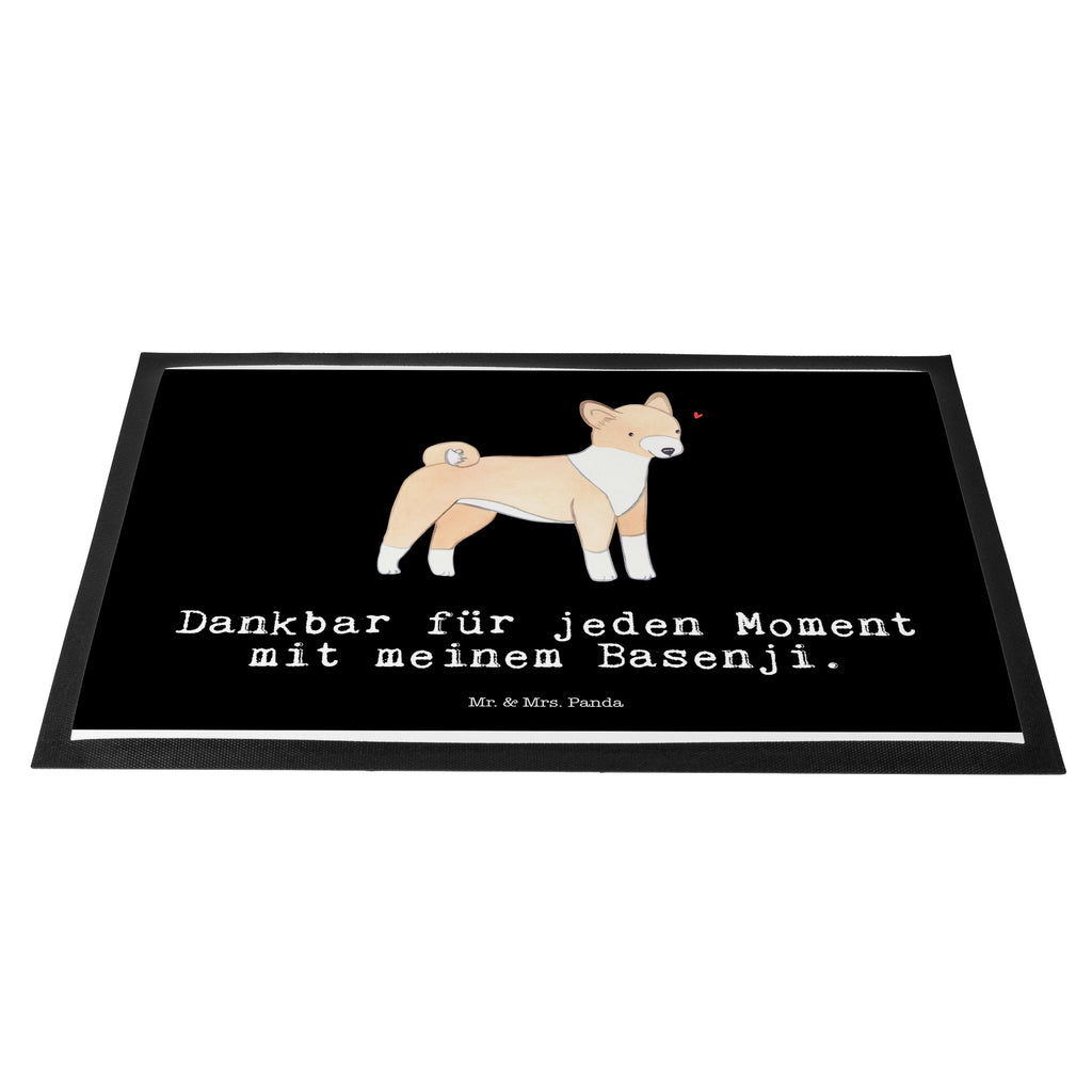 Fußmatte Basenji Moment Kongo-Terrier, Basenji Türvorleger, Schmutzmatte, Fußabtreter, Matte, Schmutzfänger, Fußabstreifer, Schmutzfangmatte, Türmatte, Motivfußmatte,  Haustürmatte, Vorleger  Hund, Hunderasse, Rassehund, Hundebesitzer, Geschenk, Tierfreund, Schenken, Welpe