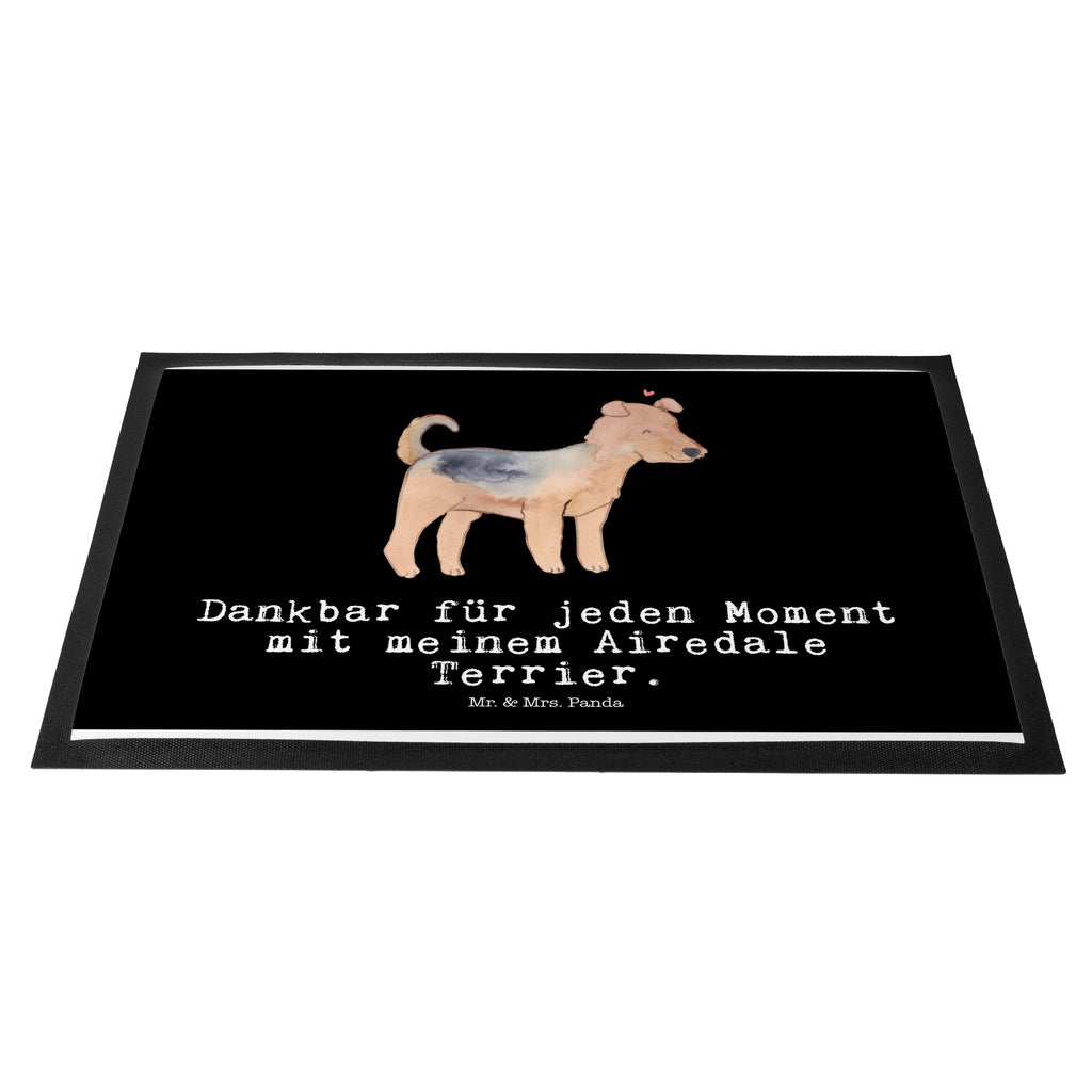Fußmatte Airedale Terrier Moment Türvorleger, Schmutzmatte, Fußabtreter, Matte, Schmutzfänger, Fußabstreifer, Schmutzfangmatte, Türmatte, Motivfußmatte, Haustürmatte, Vorleger, Hund, Hunderasse, Rassehund, Hundebesitzer, Geschenk, Tierfreund, Schenken, Welpe, Airedale Terrier