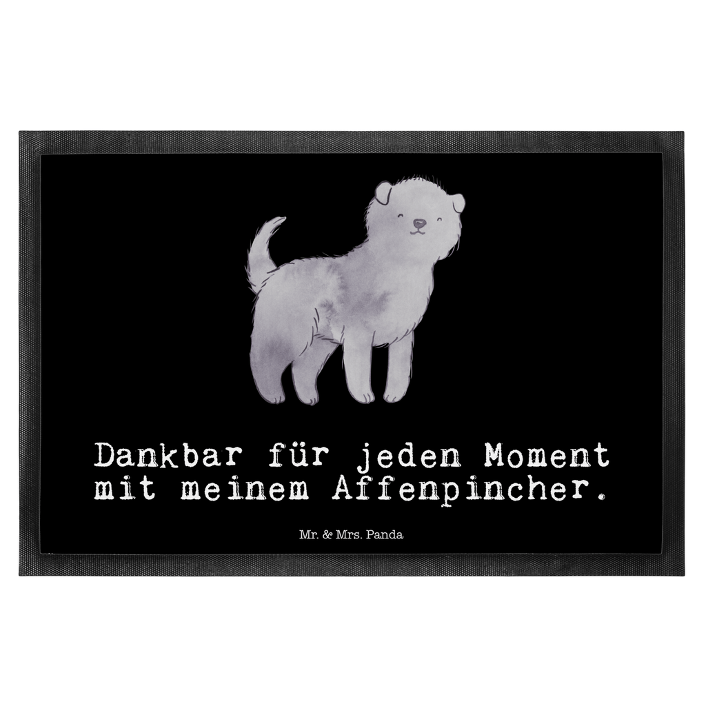 Fußmatte Affenpincher Moment Affenpincher Türvorleger, Schmutzmatte, Fußabtreter, Matte, Schmutzfänger, Fußabstreifer, Schmutzfangmatte, Türmatte, Motivfußmatte,  Haustürmatte, Vorleger  Hund, Hunderasse, Rassehund, Hundebesitzer, Geschenk, Tierfreund, Schenken, Welpe
