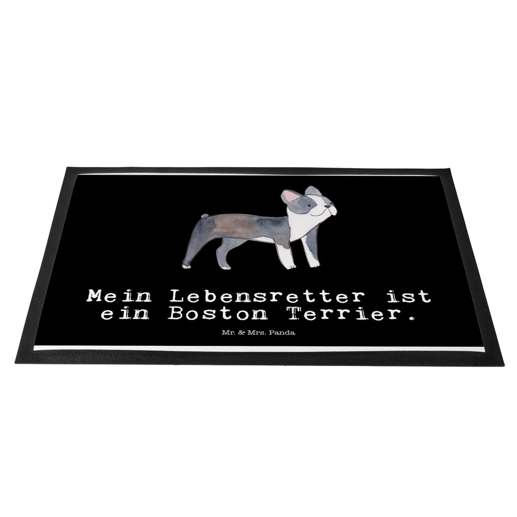 Fußmatte Boston Terrier Lebensretter Boston Terrier Türvorleger, Schmutzmatte, Fußabtreter, Matte, Schmutzfänger, Fußabstreifer, Schmutzfangmatte, Türmatte, Motivfußmatte,  Haustürmatte, Vorleger  Hund, Hunderasse, Rassehund, Hundebesitzer, Geschenk, Tierfreund, Schenken, Welpe