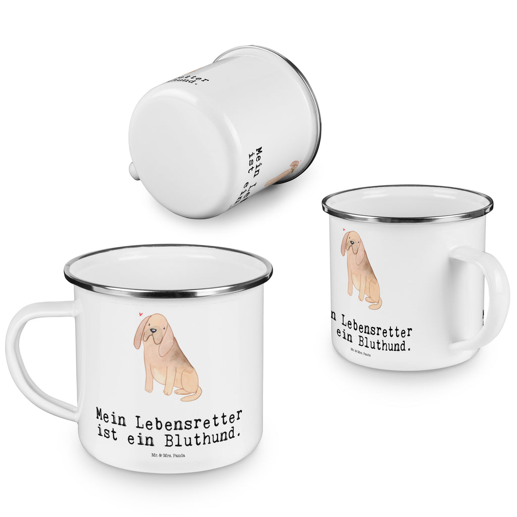 Camping Emaille Tasse Bloodhound Lebensretter Campingtasse, Trinkbecher, Metalltasse, Outdoor Tasse, Emaille Trinkbecher, Blechtasse Outdoor, Emaille Campingbecher, Edelstahl Trinkbecher, Metalltasse für Camping, Kaffee Blechtasse, Camping Tasse Metall, Hund, Hunderasse, Rassehund, Hundebesitzer, Geschenk, Tierfreund, Schenken, Welpe, Bluthund, Bloodhound, St. Hubertushund, Chien de Saint Hubert