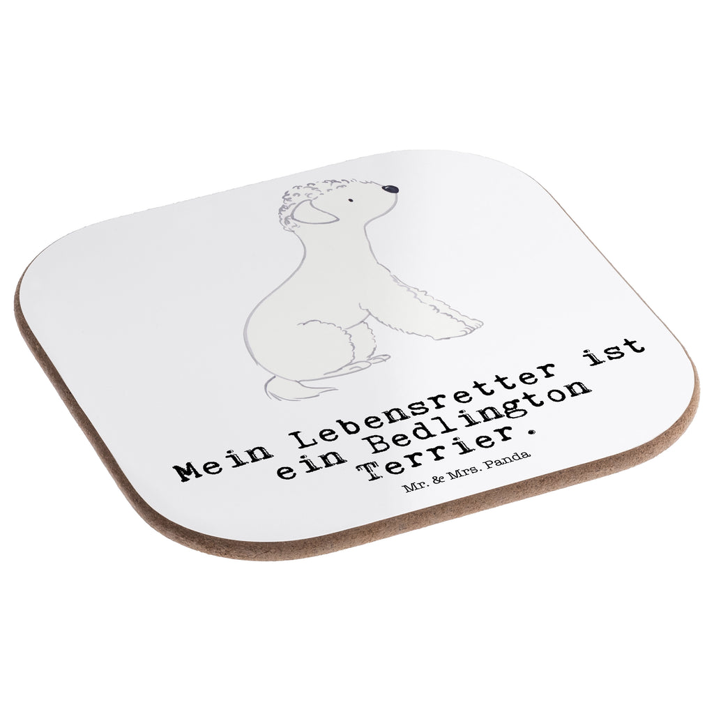 Quadratische Untersetzer Bedlington Terrier Lebensretter Bierdeckel, Glasuntersetzer, Untersetzer Gläser, Getränkeuntersetzer, Hund, Hunderasse, Rassehund, Hundebesitzer, Geschenk, Tierfreund, Schenken, Welpe, Bedlington Terrier, Terrier