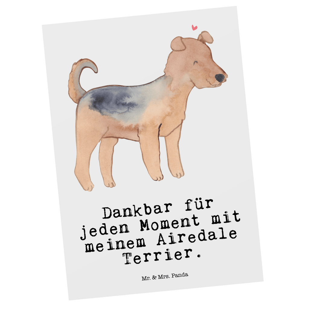 Postkarte Airedale Terrier Moment Geschenkkarte, Grußkarte, Karte, Einladung, Ansichtskarte, Geburtstagskarte, Einladungskarte, Dankeskarte, Hund, Hunderasse, Rassehund, Hundebesitzer, Geschenk, Tierfreund, Schenken, Welpe, Airedale Terrier
