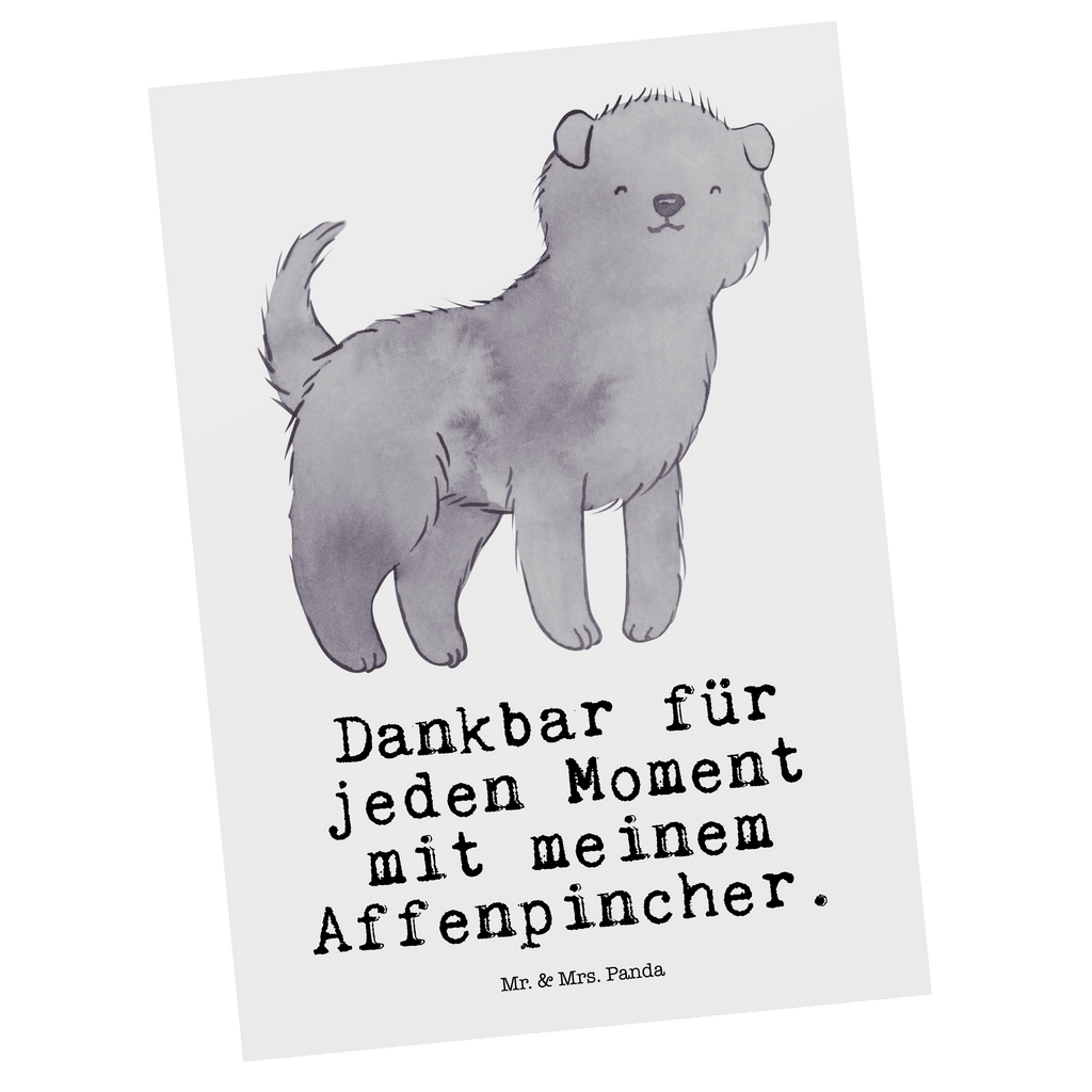 Postkarte Affenpincher Moment Geschenkkarte, Grußkarte, Karte, Einladung, Ansichtskarte, Geburtstagskarte, Einladungskarte, Dankeskarte, Hund, Hunderasse, Rassehund, Hundebesitzer, Geschenk, Tierfreund, Schenken, Welpe, Affenpincher