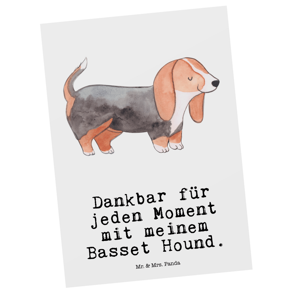 Postkarte Basset Hound Moment Geschenkkarte, Grußkarte, Karte, Einladung, Ansichtskarte, Geburtstagskarte, Einladungskarte, Dankeskarte, Hund, Hunderasse, Rassehund, Hundebesitzer, Geschenk, Tierfreund, Schenken, Welpe, Basset Hound, Basset