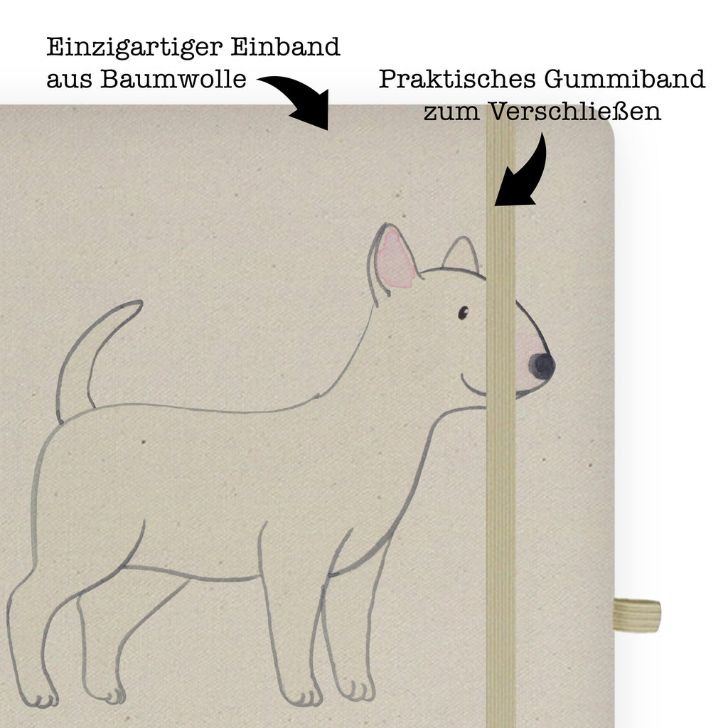 DIN A6 Baumwoll Notizbuch Bullterrier Lebensretter Notizen, Eintragebuch, Tagebuch, Notizblock, Adressbuch, Journal, Kladde, Skizzenbuch, Notizheft, Schreibbuch, Schreibheft, Hund, Hunderasse, Rassehund, Hundebesitzer, Geschenk, Tierfreund, Schenken, Welpe, Bullterrier