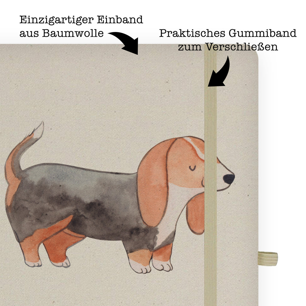 DIN A6 Baumwoll Notizbuch Basset Hound Lebensretter Notizen, Eintragebuch, Tagebuch, Notizblock, Adressbuch, Journal, Kladde, Skizzenbuch, Notizheft, Schreibbuch, Schreibheft, Hund, Hunderasse, Rassehund, Hundebesitzer, Geschenk, Tierfreund, Schenken, Welpe, Basset Hound, Basset