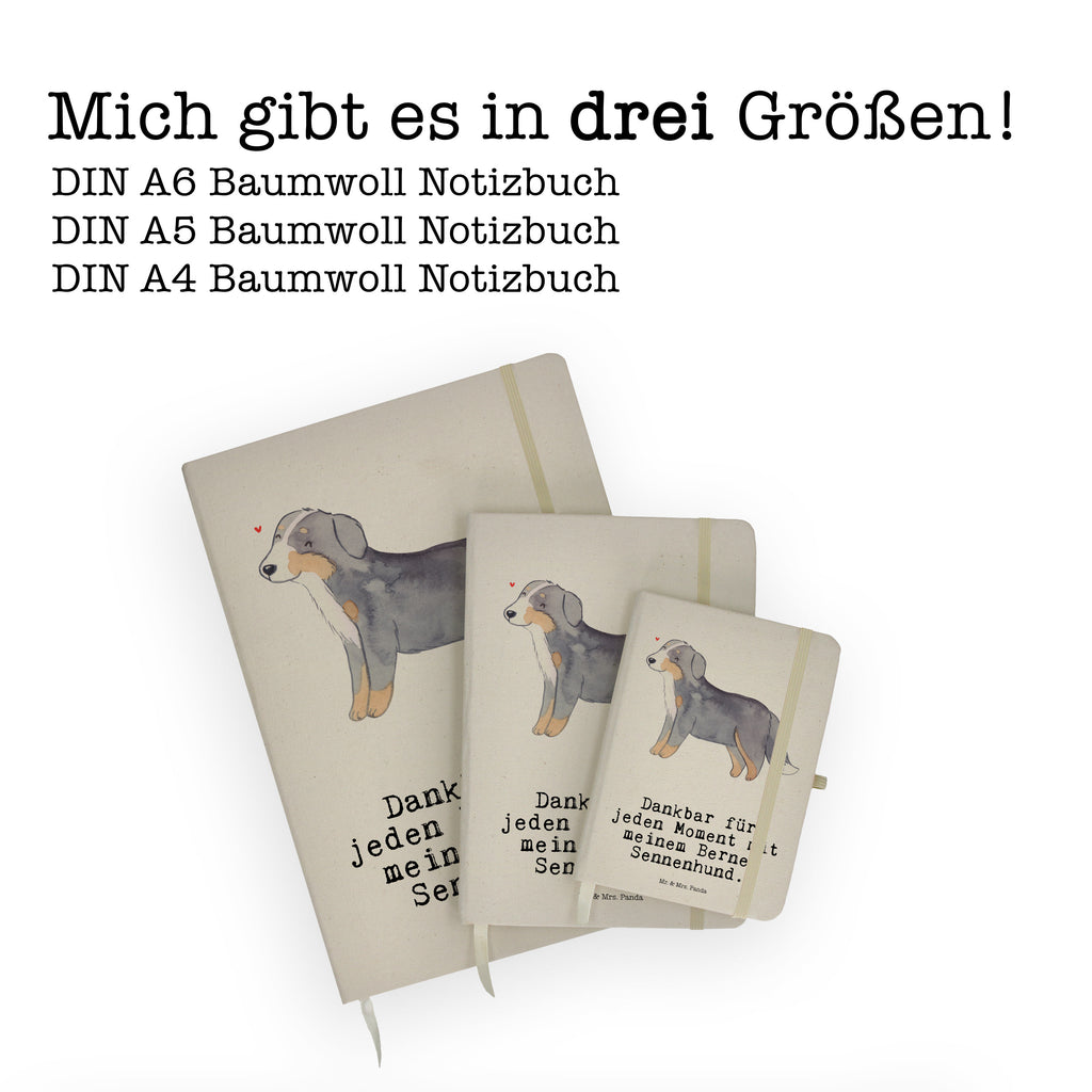 DIN A5 Baumwoll Notizbuch Berner Sennenhund Moment Notizen, Eintragebuch, Tagebuch, Notizblock, Adressbuch, Journal, Kladde, Skizzenbuch, Notizheft, Schreibbuch, Schreibheft, Hund, Hunderasse, Rassehund, Hundebesitzer, Geschenk, Tierfreund, Schenken, Welpe, Dürrbächler, Berner Sennenhund