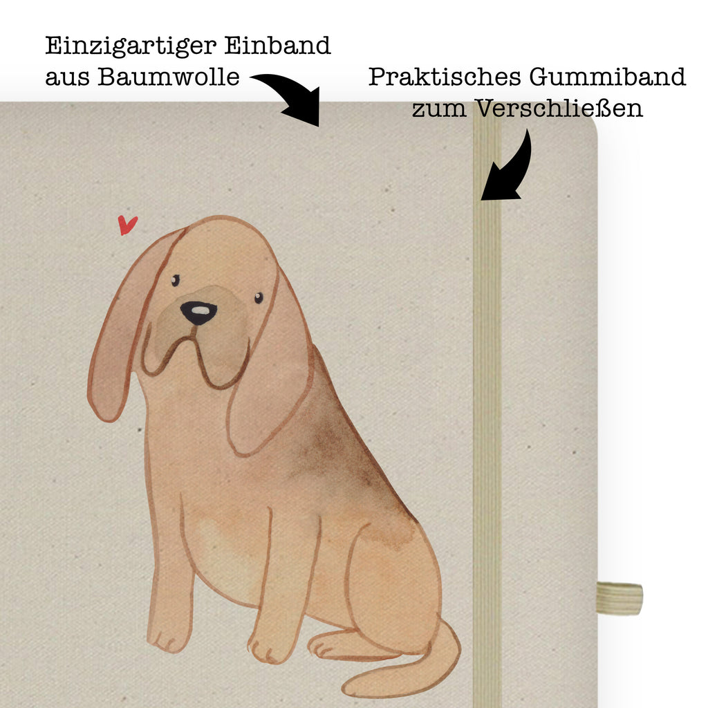 DIN A5 Baumwoll Notizbuch Bloodhound Lebensretter Notizen, Eintragebuch, Tagebuch, Notizblock, Adressbuch, Journal, Kladde, Skizzenbuch, Notizheft, Schreibbuch, Schreibheft, Hund, Hunderasse, Rassehund, Hundebesitzer, Geschenk, Tierfreund, Schenken, Welpe, Bluthund, Bloodhound, St. Hubertushund, Chien de Saint Hubert