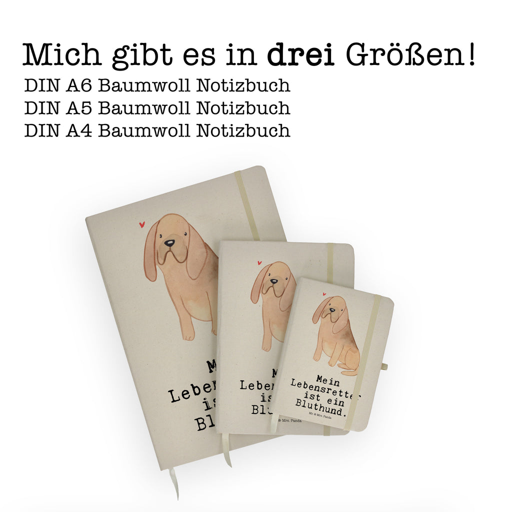 DIN A5 Baumwoll Notizbuch Bloodhound Lebensretter Notizen, Eintragebuch, Tagebuch, Notizblock, Adressbuch, Journal, Kladde, Skizzenbuch, Notizheft, Schreibbuch, Schreibheft, Hund, Hunderasse, Rassehund, Hundebesitzer, Geschenk, Tierfreund, Schenken, Welpe, Bluthund, Bloodhound, St. Hubertushund, Chien de Saint Hubert