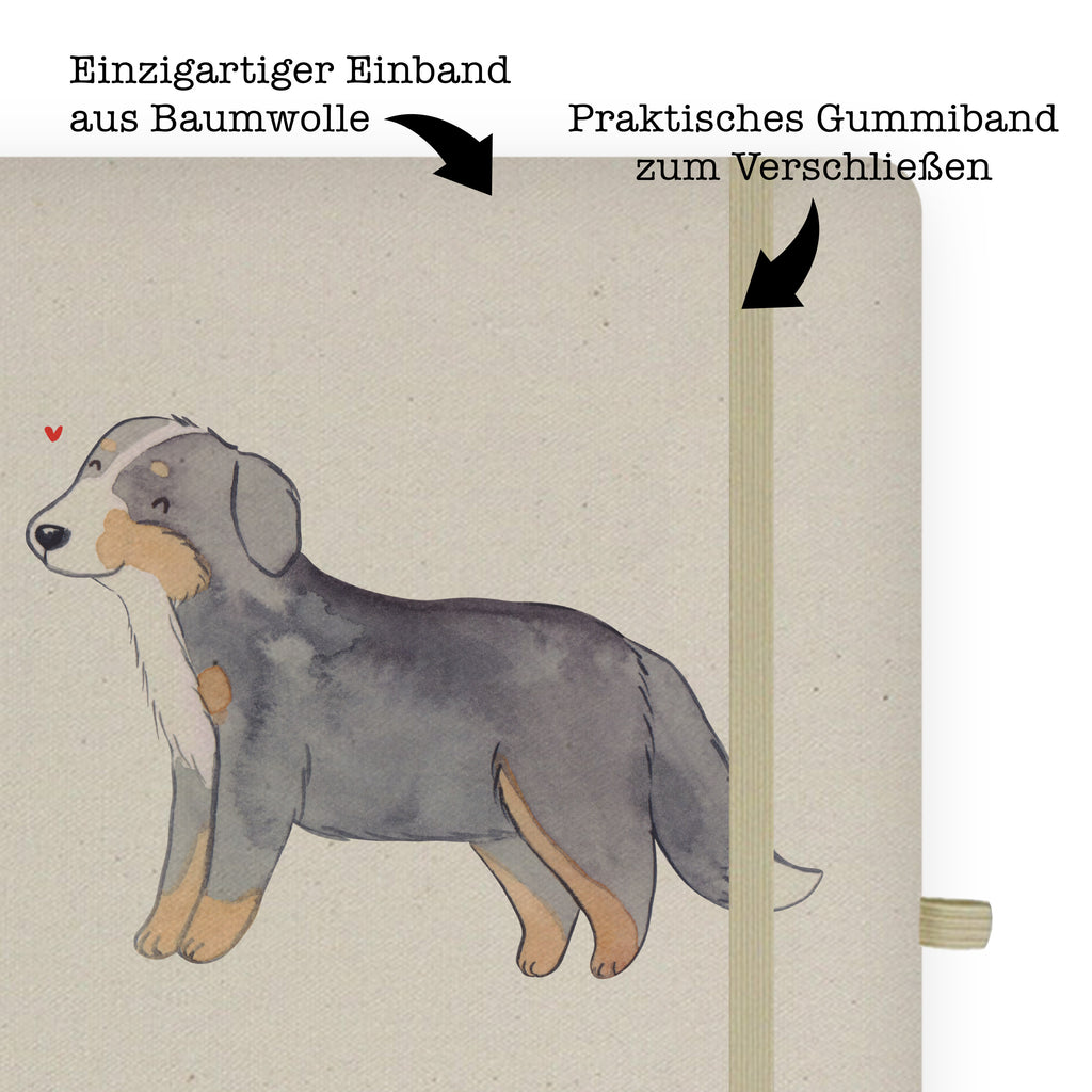 DIN A4 Baumwoll Notizbuch Berner Sennenhund Lebensretter Notizen, Eintragebuch, Tagebuch, Notizblock, Adressbuch, Journal, Kladde, Skizzenbuch, Notizheft, Schreibbuch, Schreibheft, Hund, Hunderasse, Rassehund, Hundebesitzer, Geschenk, Tierfreund, Schenken, Welpe, Dürrbächler, Berner Sennenhund