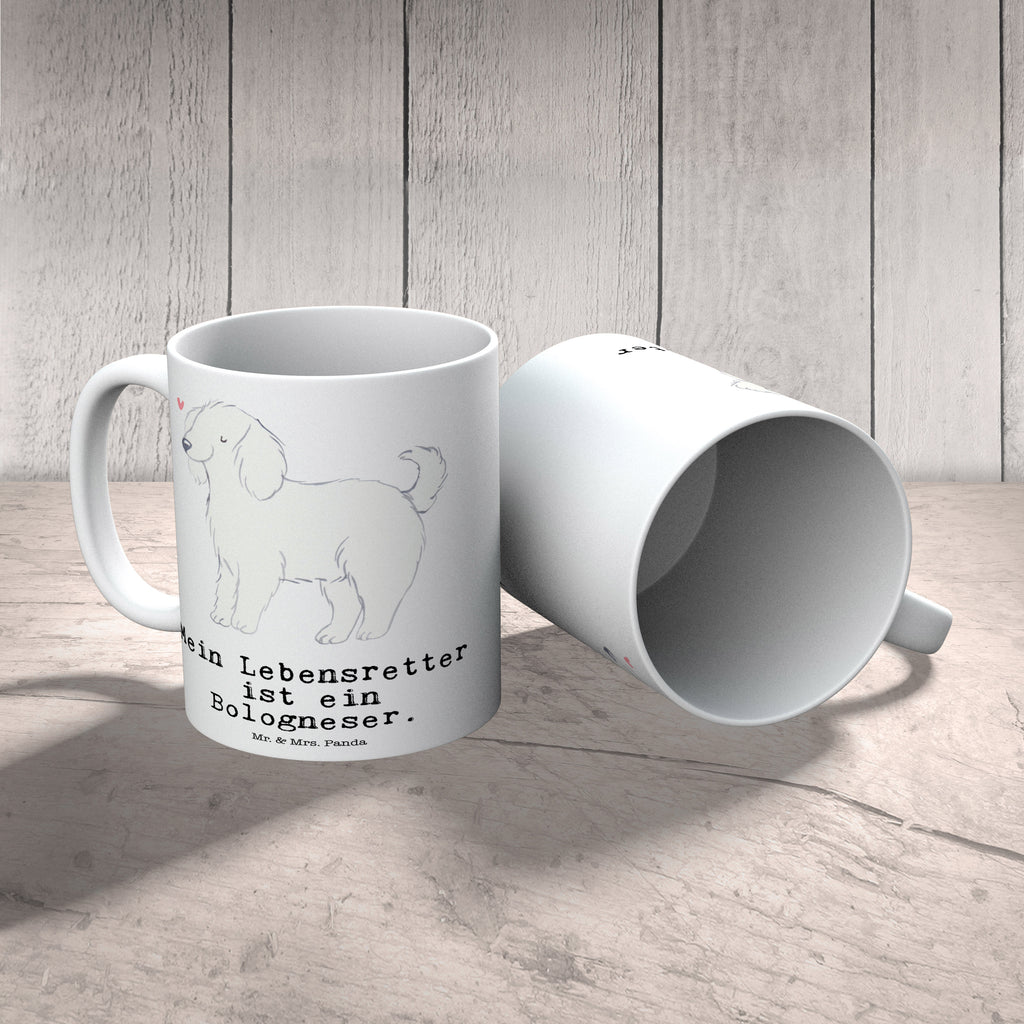 Tasse Bologneser Lebensretter Bologneser Becher, Kaffeetasse, Kaffeebecher, Tee, Frühstück, Büro  Hund, Hunderasse, Rassehund, Hundebesitzer, Geschenk, Tierfreund, Schenken, Welpe