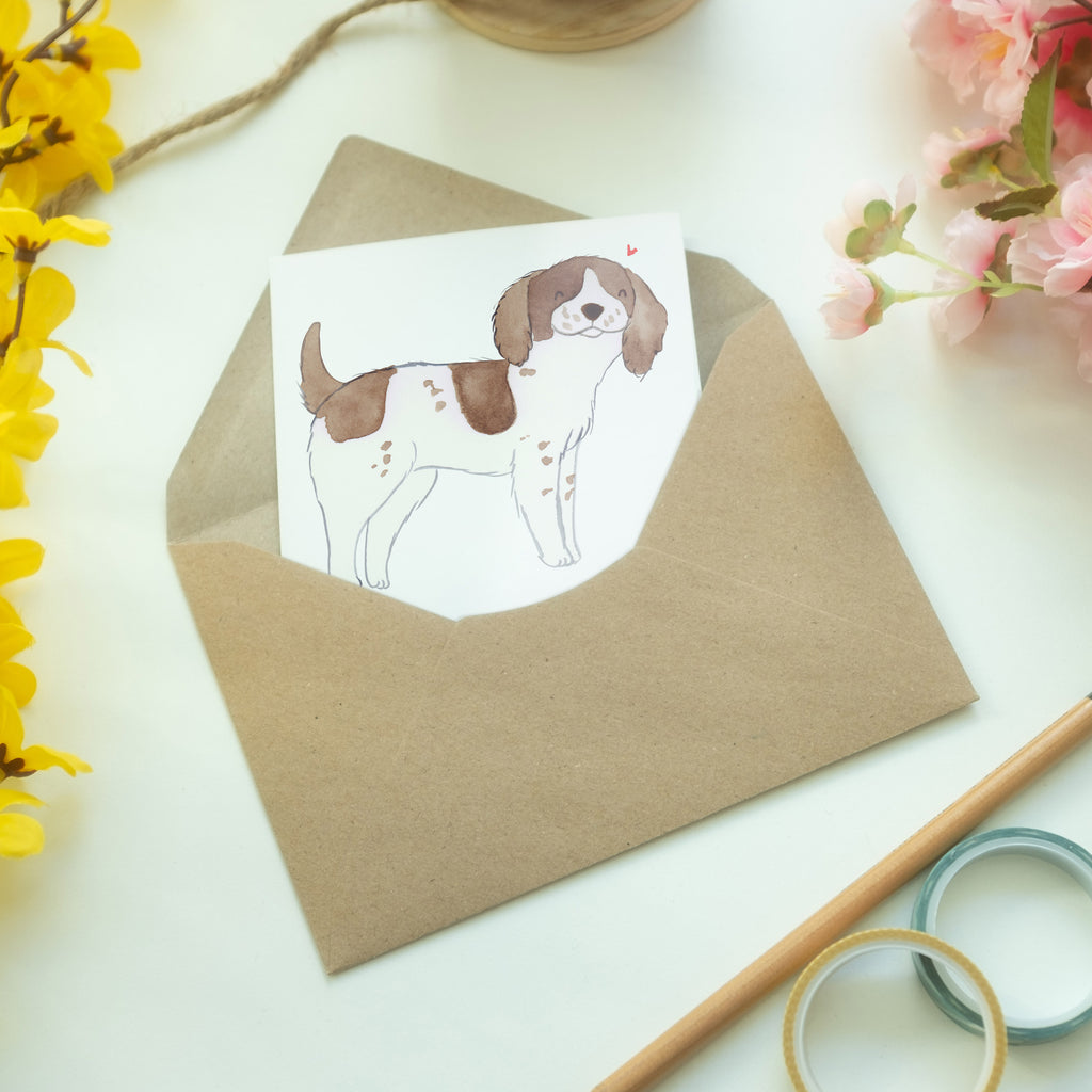 Grußkarte English Springer Spaniel Moment Klappkarte, Einladungskarte, Glückwunschkarte, Hochzeitskarte, Geburtstagskarte, Karte, Hund, Hunderasse, Rassehund, Hundebesitzer, Geschenk, Tierfreund, Schenken, Welpe, English Springer Spaniel