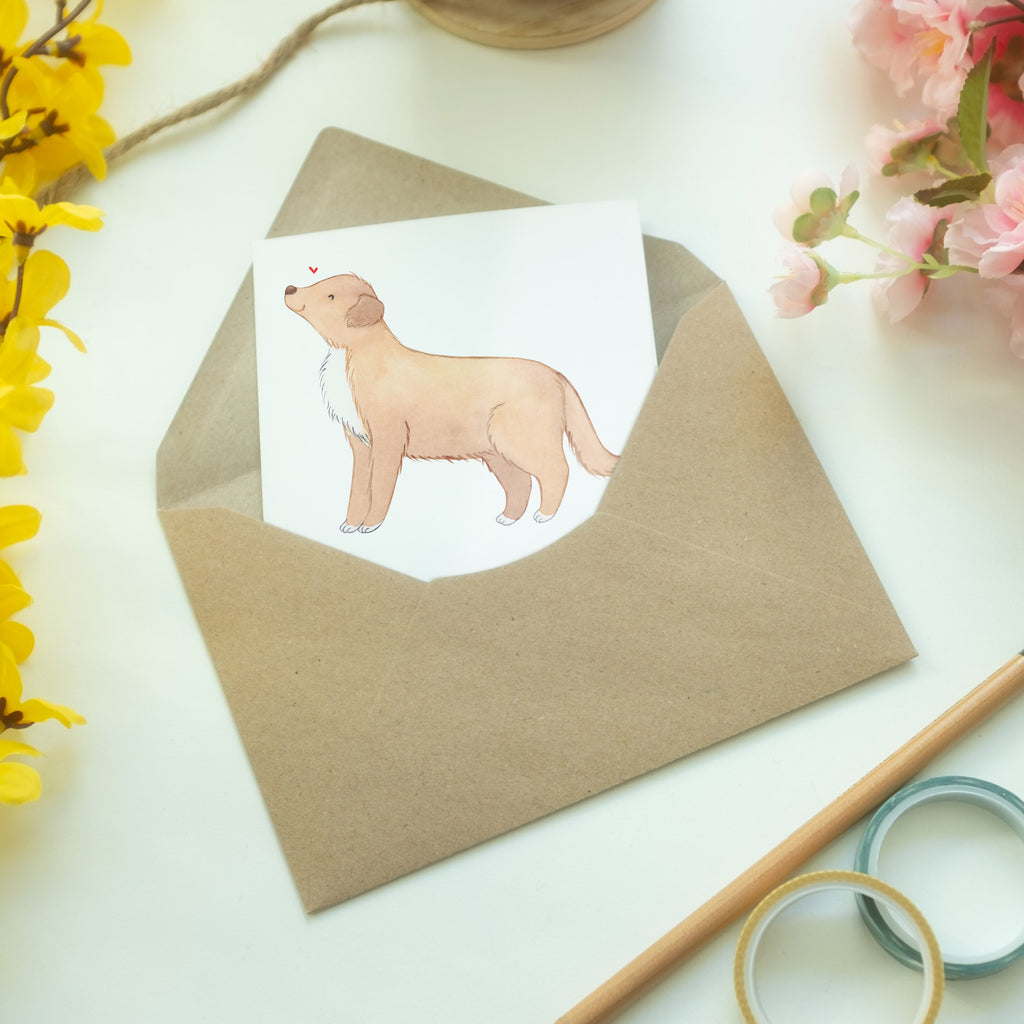 Grußkarte Nova Scotia Duck Moment Klappkarte, Einladungskarte, Glückwunschkarte, Hochzeitskarte, Geburtstagskarte, Karte, Hund, Hunderasse, Rassehund, Hundebesitzer, Geschenk, Tierfreund, Schenken, Welpe, Nova Scotia Duck Tolling Retriever, Retriever