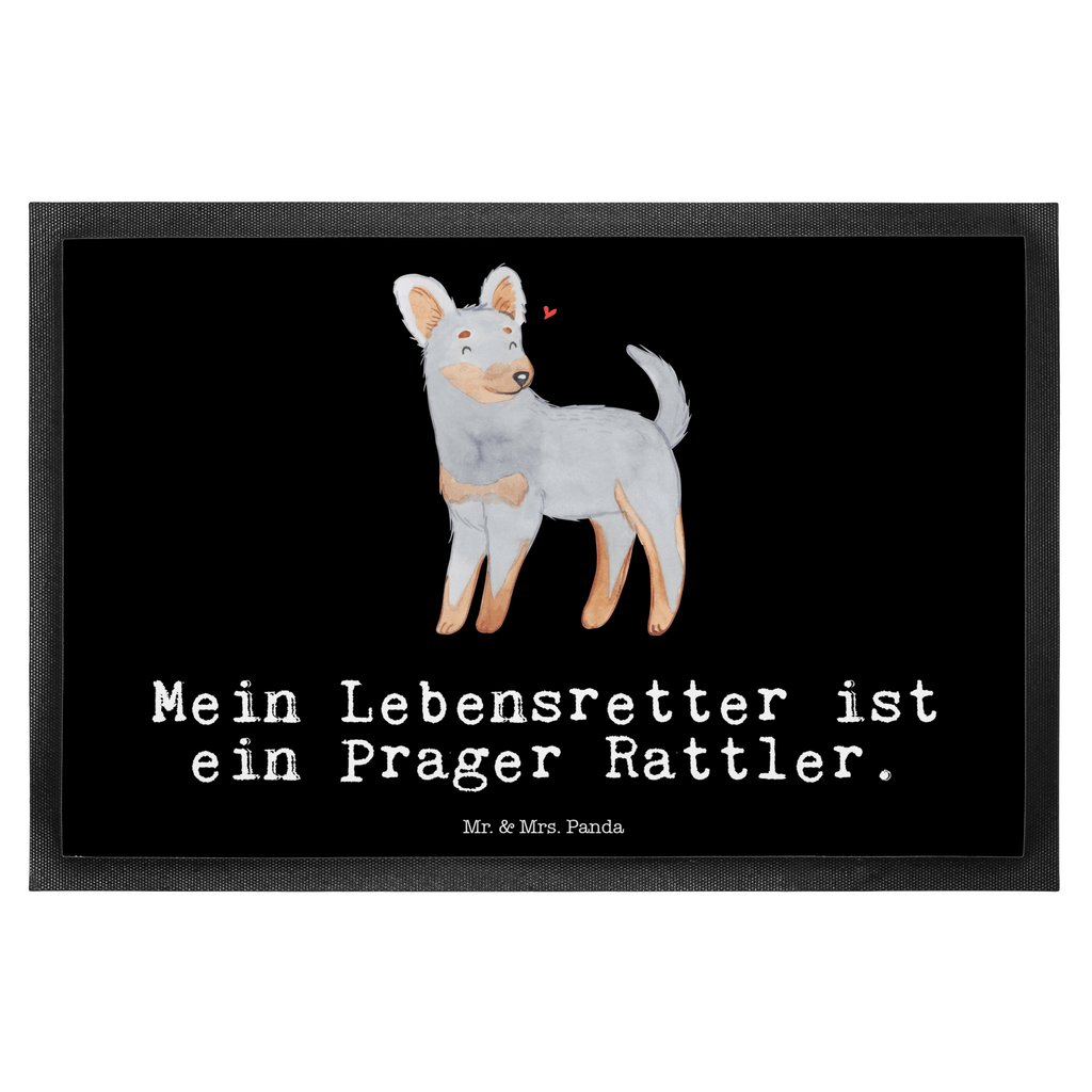Fußmatte Prager Rattler Lebensretter Pincher, Prager Rattler Türvorleger, Schmutzmatte, Fußabtreter, Matte, Schmutzfänger, Fußabstreifer, Schmutzfangmatte, Türmatte, Motivfußmatte,  Haustürmatte, Vorleger  Hund, Hunderasse, Rassehund, Hundebesitzer, Geschenk, Tierfreund, Schenken, Welpe