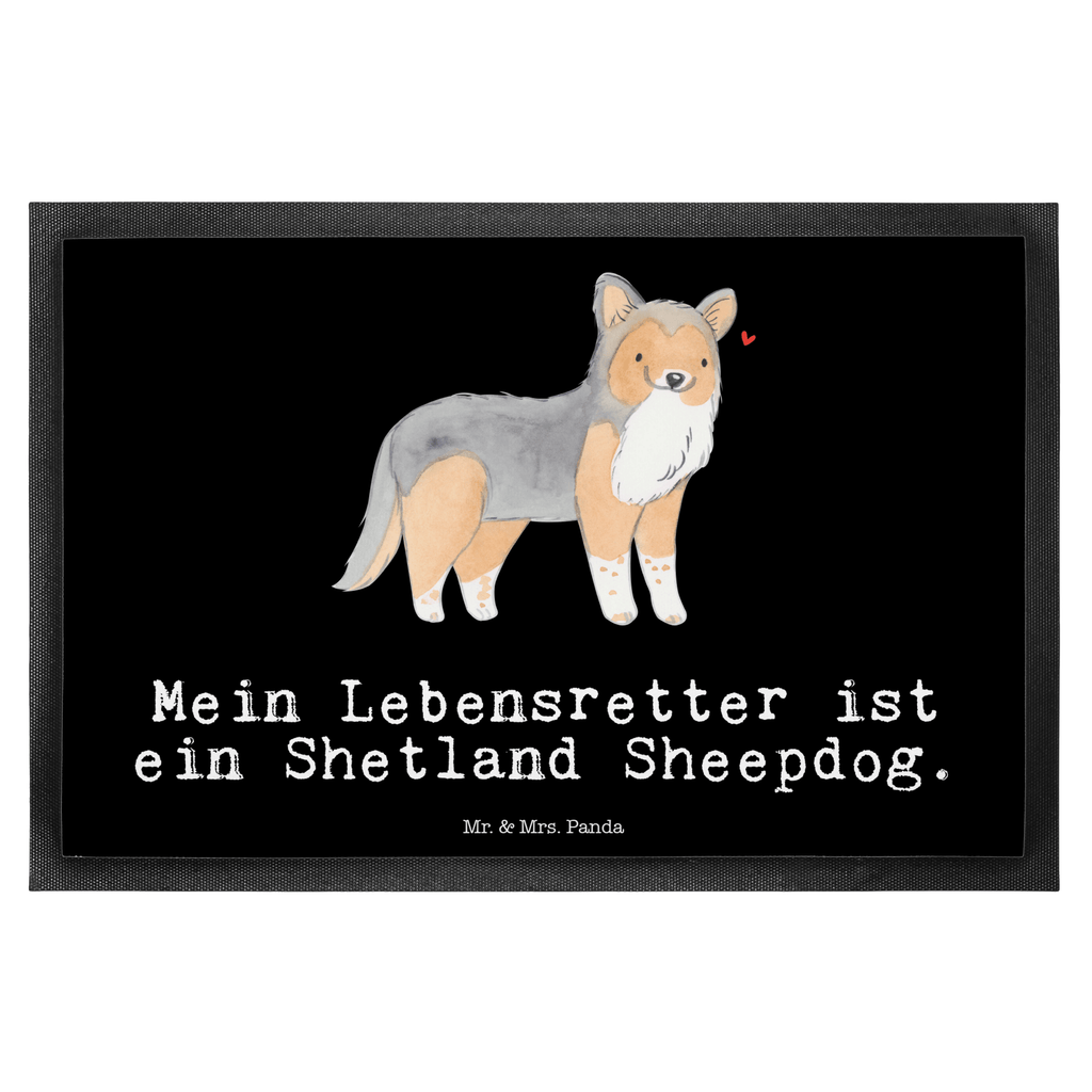 Fußmatte Shetland Sheepdog Lebensretter Türvorleger, Schmutzmatte, Fußabtreter, Matte, Schmutzfänger, Fußabstreifer, Schmutzfangmatte, Türmatte, Motivfußmatte, Haustürmatte, Vorleger, Hund, Hunderasse, Rassehund, Hundebesitzer, Geschenk, Tierfreund, Schenken, Welpe, Shetland Sheepdog, Sheltie