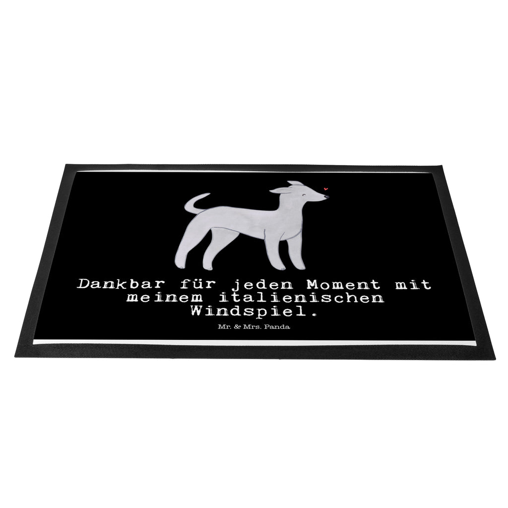 Fußmatte Italienisches Windspiel Moment Türvorleger, Schmutzmatte, Fußabtreter, Matte, Schmutzfänger, Fußabstreifer, Schmutzfangmatte, Türmatte, Motivfußmatte, Haustürmatte, Vorleger, Hund, Hunderasse, Rassehund, Hundebesitzer, Geschenk, Tierfreund, Schenken, Welpe, Italienisches Windspiel, Windhund, Italian Greyhound