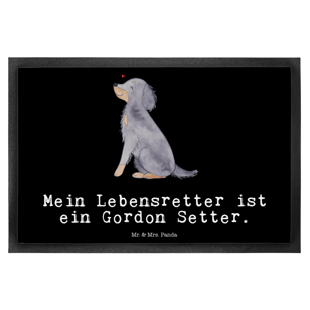 Fußmatte Gordon Setter Lebensretter Gordon Shetter, Jagdhund Türvorleger, Schmutzmatte, Fußabtreter, Matte, Schmutzfänger, Fußabstreifer, Schmutzfangmatte, Türmatte, Motivfußmatte,  Haustürmatte, Vorleger  Hund, Hunderasse, Rassehund, Hundebesitzer, Geschenk, Tierfreund, Schenken, Welpe