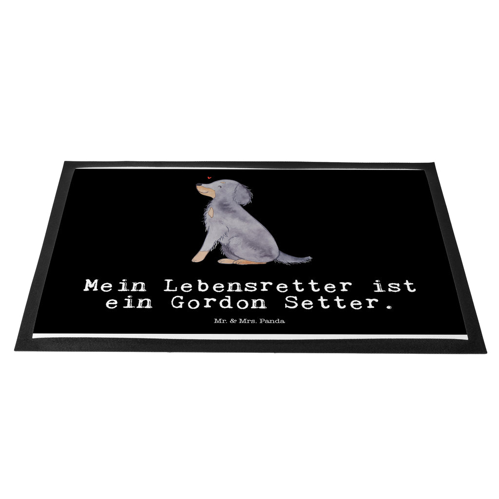 Fußmatte Gordon Setter Lebensretter Gordon Shetter, Jagdhund Türvorleger, Schmutzmatte, Fußabtreter, Matte, Schmutzfänger, Fußabstreifer, Schmutzfangmatte, Türmatte, Motivfußmatte,  Haustürmatte, Vorleger  Hund, Hunderasse, Rassehund, Hundebesitzer, Geschenk, Tierfreund, Schenken, Welpe
