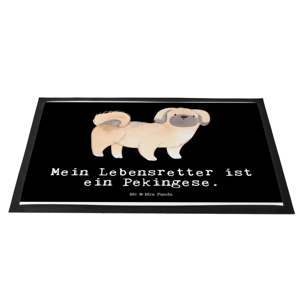 Fußmatte Pekingese Lebensretter Pekingese, Pekinese, Peking-Palasthund Türvorleger, Schmutzmatte, Fußabtreter, Matte, Schmutzfänger, Fußabstreifer, Schmutzfangmatte, Türmatte, Motivfußmatte,  Haustürmatte, Vorleger  Hund, Hunderasse, Rassehund, Hundebesitzer, Geschenk, Tierfreund, Schenken, Welpe