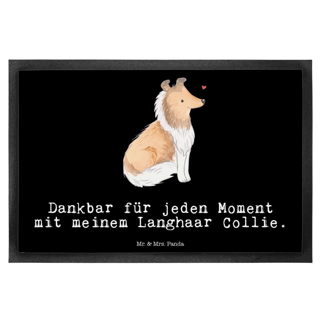 Fußmatte Langhaar Collie Moment Türvorleger, Schmutzmatte, Fußabtreter, Matte, Schmutzfänger, Fußabstreifer, Schmutzfangmatte, Türmatte, Motivfußmatte, Haustürmatte, Vorleger, Hund, Hunderasse, Rassehund, Hundebesitzer, Geschenk, Tierfreund, Schenken, Welpe, Langhaar Collie, britischer Hütehund