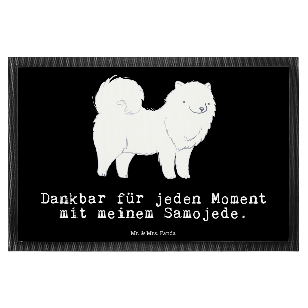Fußmatte Samojede Moment Samojede, Samojedenhund, Samojedenspitz Türvorleger, Schmutzmatte, Fußabtreter, Matte, Schmutzfänger, Fußabstreifer, Schmutzfangmatte, Türmatte, Motivfußmatte,  Haustürmatte, Vorleger  Hund, Hunderasse, Rassehund, Hundebesitzer, Geschenk, Tierfreund, Schenken, Welpe