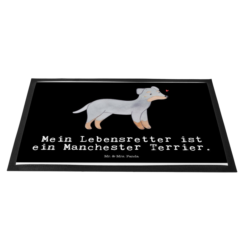 Fußmatte Manchester Terrier Lebensretter Manchester Terrier Türvorleger, Schmutzmatte, Fußabtreter, Matte, Schmutzfänger, Fußabstreifer, Schmutzfangmatte, Türmatte, Motivfußmatte,  Haustürmatte, Vorleger  Hund, Hunderasse, Rassehund, Hundebesitzer, Geschenk, Tierfreund, Schenken, Welpe