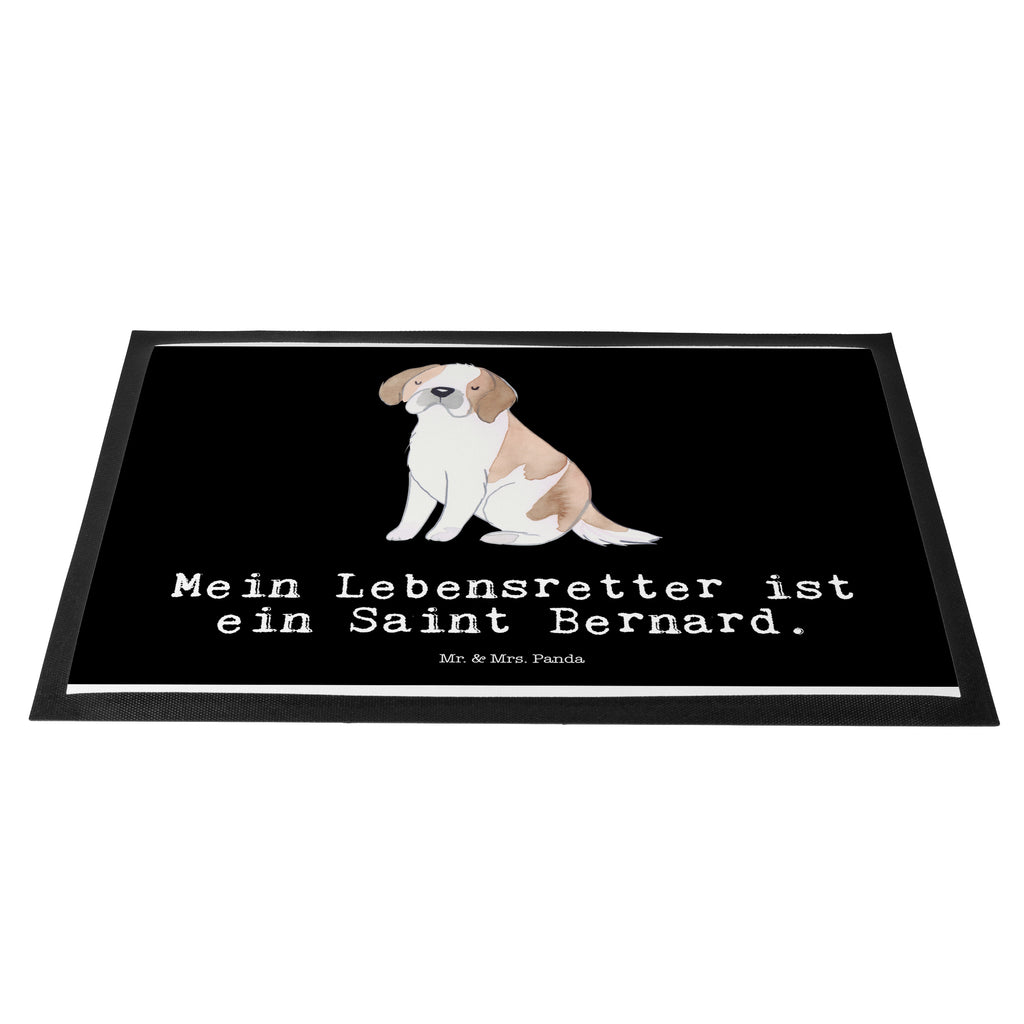 Fußmatte Saint Bernard Lebensretter Türvorleger, Schmutzmatte, Fußabtreter, Matte, Schmutzfänger, Fußabstreifer, Schmutzfangmatte, Türmatte, Motivfußmatte, Haustürmatte, Vorleger, Hund, Hunderasse, Rassehund, Hundebesitzer, Geschenk, Tierfreund, Schenken, Welpe, St. Bernhardshund, Chien du Saint-Bernard, Saint Bernard Dog, Perro San Bernardo, Saint Bernard