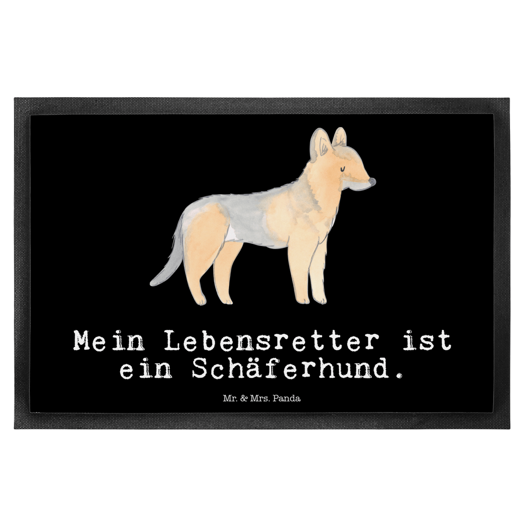 Fußmatte Schäferhund Lebensretter Schäferhund Türvorleger, Schmutzmatte, Fußabtreter, Matte, Schmutzfänger, Fußabstreifer, Schmutzfangmatte, Türmatte, Motivfußmatte,  Haustürmatte, Vorleger  Hund, Hunderasse, Rassehund, Hundebesitzer, Geschenk, Tierfreund, Schenken, Welpe
