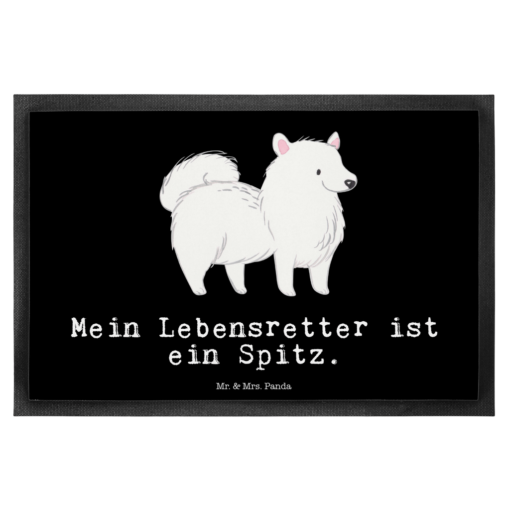 Fußmatte Spitz Lebensretter Spitz Türvorleger, Schmutzmatte, Fußabtreter, Matte, Schmutzfänger, Fußabstreifer, Schmutzfangmatte, Türmatte, Motivfußmatte,  Haustürmatte, Vorleger  Hund, Hunderasse, Rassehund, Hundebesitzer, Geschenk, Tierfreund, Schenken, Welpe