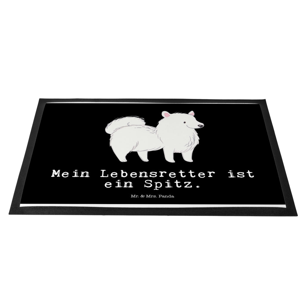 Fußmatte Spitz Lebensretter Spitz Türvorleger, Schmutzmatte, Fußabtreter, Matte, Schmutzfänger, Fußabstreifer, Schmutzfangmatte, Türmatte, Motivfußmatte,  Haustürmatte, Vorleger  Hund, Hunderasse, Rassehund, Hundebesitzer, Geschenk, Tierfreund, Schenken, Welpe