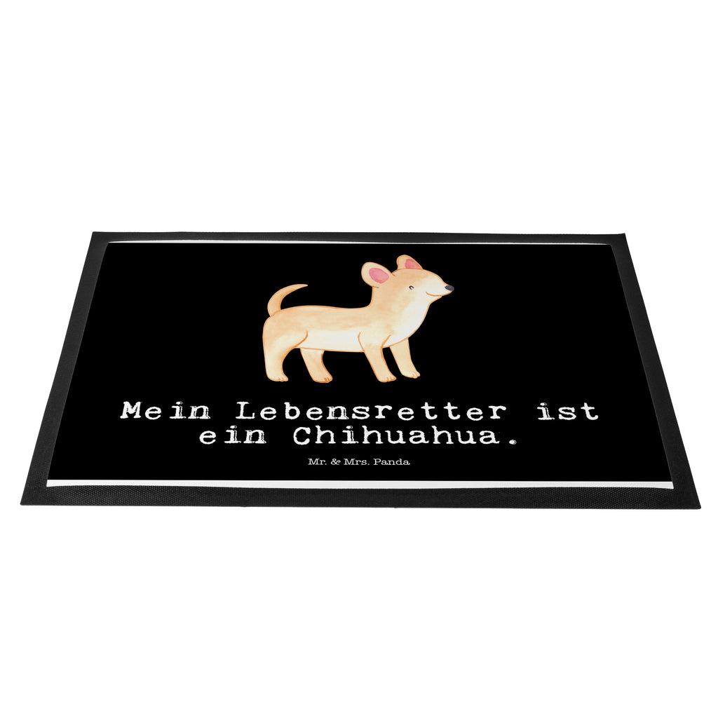 Fußmatte Chihuahua Lebensretter Chihuahua Türvorleger, Schmutzmatte, Fußabtreter, Matte, Schmutzfänger, Fußabstreifer, Schmutzfangmatte, Türmatte, Motivfußmatte,  Haustürmatte, Vorleger  Hund, Hunderasse, Rassehund, Hundebesitzer, Geschenk, Tierfreund, Schenken, Welpe