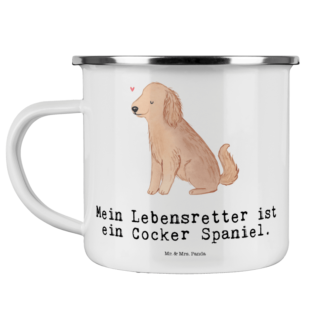 Camping Emaille Tasse Cocker Spaniel Lebensretter Campingtasse, Trinkbecher, Metalltasse, Outdoor Tasse, Emaille Trinkbecher, Blechtasse Outdoor, Emaille Campingbecher, Edelstahl Trinkbecher, Metalltasse für Camping, Kaffee Blechtasse, Camping Tasse Metall, Hund, Hunderasse, Rassehund, Hundebesitzer, Geschenk, Tierfreund, Schenken, Welpe, Englische Cockerspaniel, Cocker Spaniel