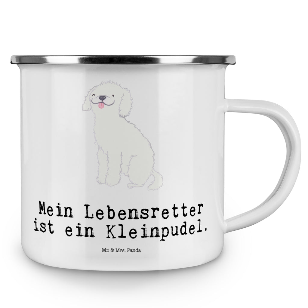 Camping Emaille Tasse Kleinpudel Lebensretter Campingtasse, Trinkbecher, Metalltasse, Outdoor Tasse, Emaille Trinkbecher, Blechtasse Outdoor, Emaille Campingbecher, Edelstahl Trinkbecher, Metalltasse für Camping, Kaffee Blechtasse, Camping Tasse Metall, Hund, Hunderasse, Rassehund, Hundebesitzer, Geschenk, Tierfreund, Schenken, Welpe, Pudel, Kleinpudel