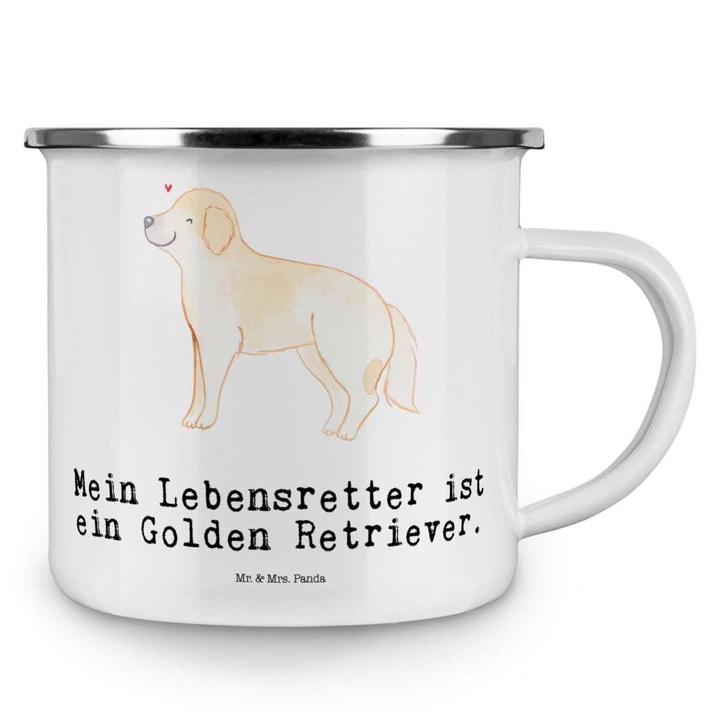 Camping Emaille Tasse Golden Retriever Lebensretter Campingtasse, Trinkbecher, Metalltasse, Outdoor Tasse, Emaille Trinkbecher, Blechtasse Outdoor, Emaille Campingbecher, Edelstahl Trinkbecher, Metalltasse für Camping, Kaffee Blechtasse, Camping Tasse Metall, Hund, Hunderasse, Rassehund, Hundebesitzer, Geschenk, Tierfreund, Schenken, Welpe, Golden Retriever, Goldie Hund