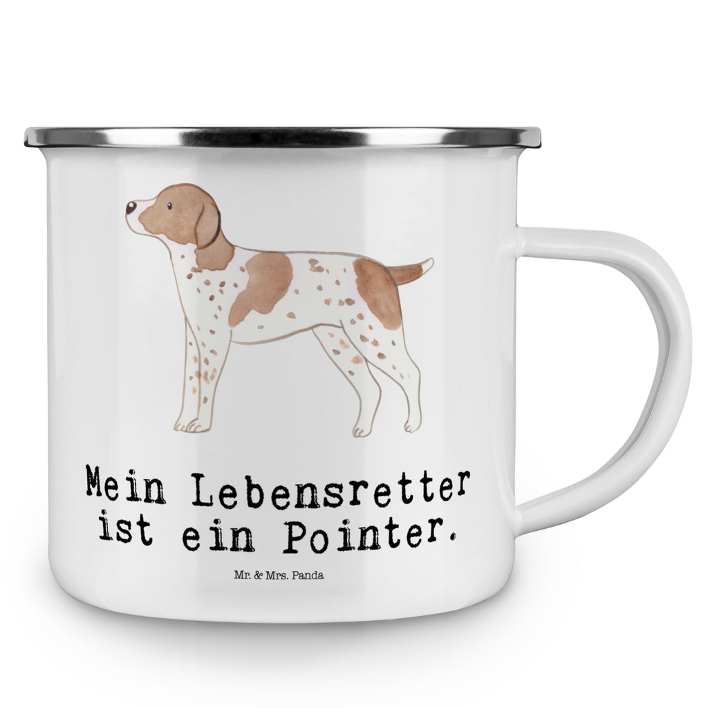 Camping Emaille Tasse Pointer Lebensretter Campingtasse, Trinkbecher, Metalltasse, Outdoor Tasse, Emaille Trinkbecher, Blechtasse Outdoor, Emaille Campingbecher, Edelstahl Trinkbecher, Metalltasse für Camping, Kaffee Blechtasse, Camping Tasse Metall, Hund, Hunderasse, Rassehund, Hundebesitzer, Geschenk, Tierfreund, Schenken, Welpe, English Pointer, Pointer