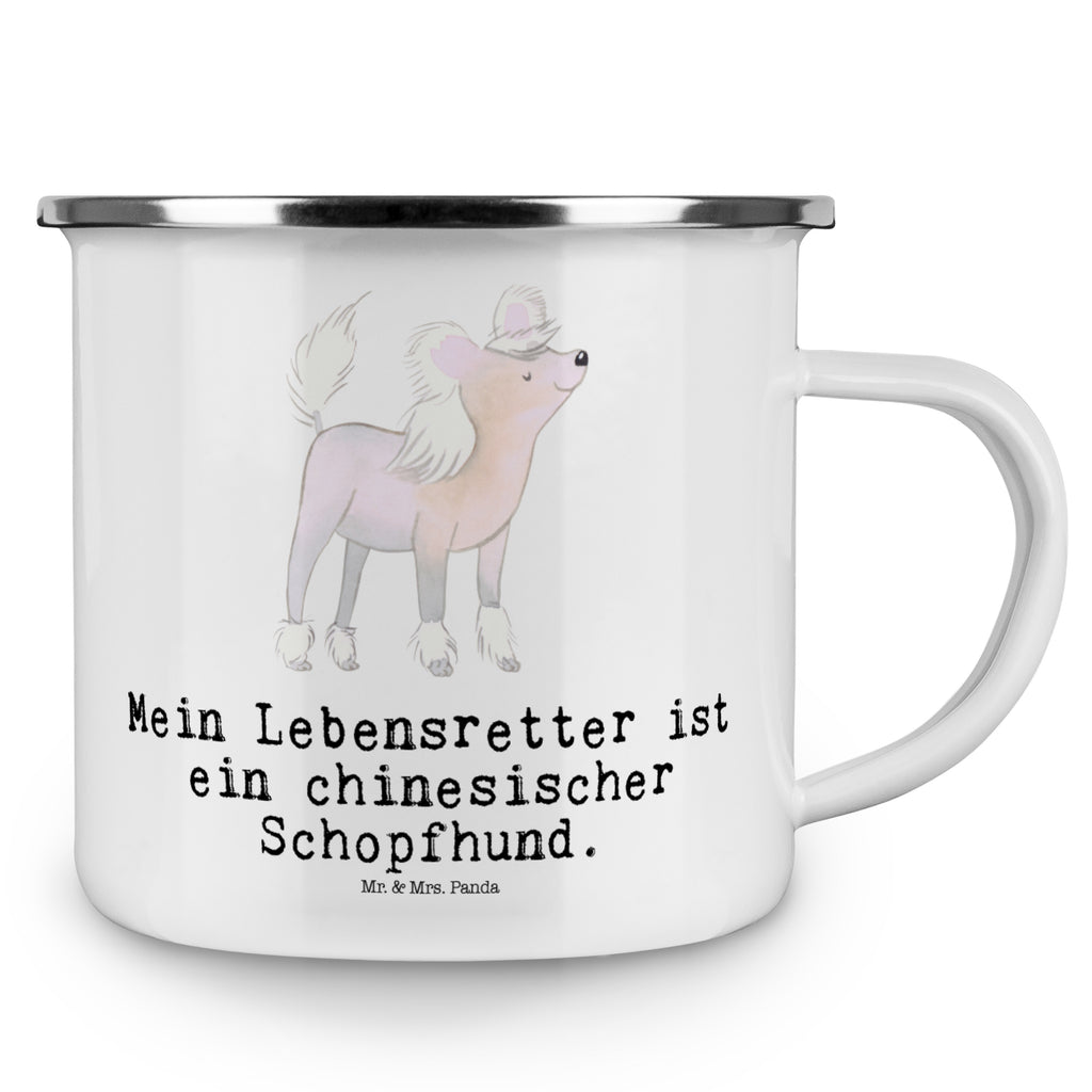 Camping Emaille Tasse Chinesischer Schopfhund Lebensretter Campingtasse, Trinkbecher, Metalltasse, Outdoor Tasse, Emaille Trinkbecher, Blechtasse Outdoor, Emaille Campingbecher, Edelstahl Trinkbecher, Metalltasse für Camping, Kaffee Blechtasse, Camping Tasse Metall, Hund, Hunderasse, Rassehund, Hundebesitzer, Geschenk, Tierfreund, Schenken, Welpe, Chinesischer Schopfhund, Chinese Crested Dog
