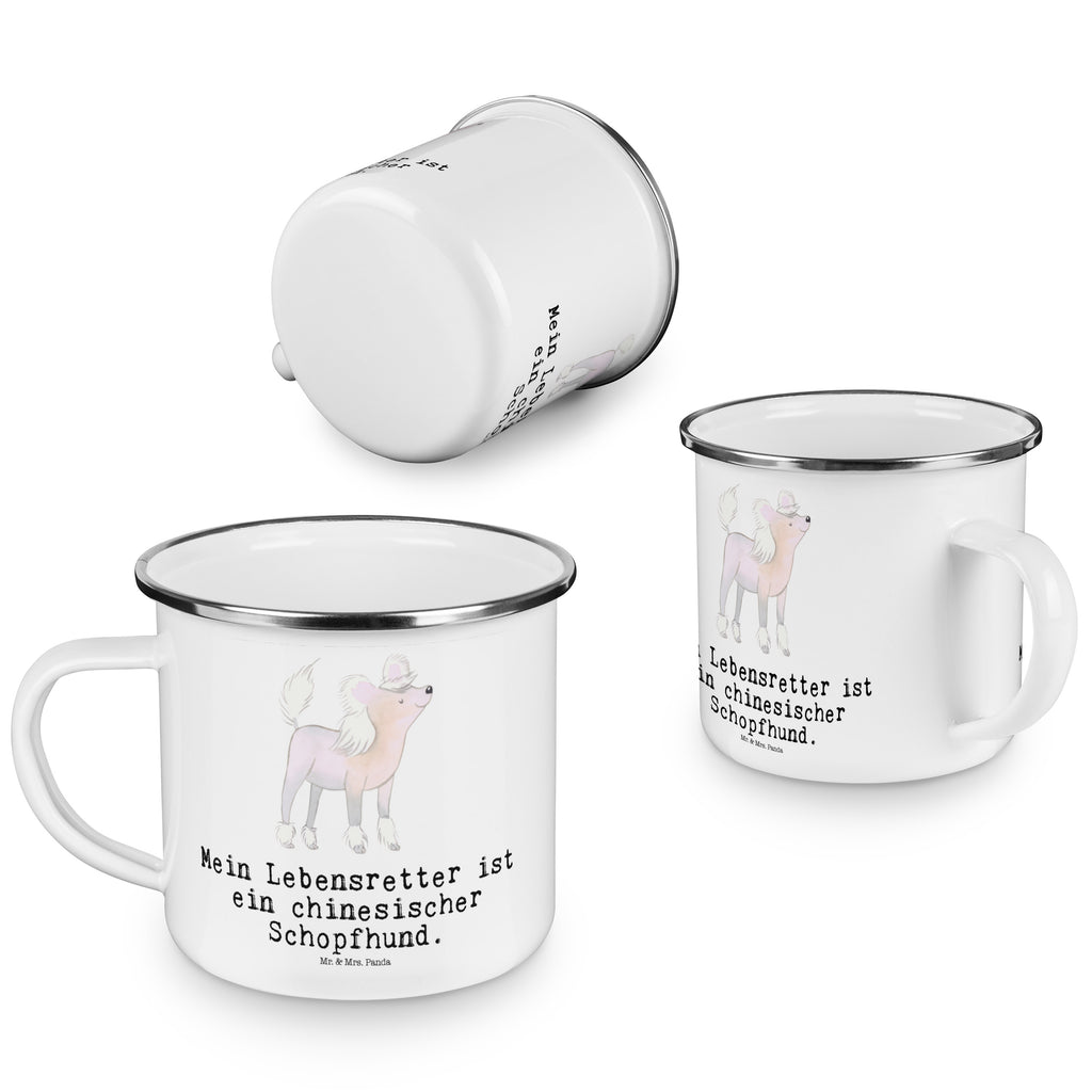 Camping Emaille Tasse Chinesischer Schopfhund Lebensretter Campingtasse, Trinkbecher, Metalltasse, Outdoor Tasse, Emaille Trinkbecher, Blechtasse Outdoor, Emaille Campingbecher, Edelstahl Trinkbecher, Metalltasse für Camping, Kaffee Blechtasse, Camping Tasse Metall, Hund, Hunderasse, Rassehund, Hundebesitzer, Geschenk, Tierfreund, Schenken, Welpe, Chinesischer Schopfhund, Chinese Crested Dog