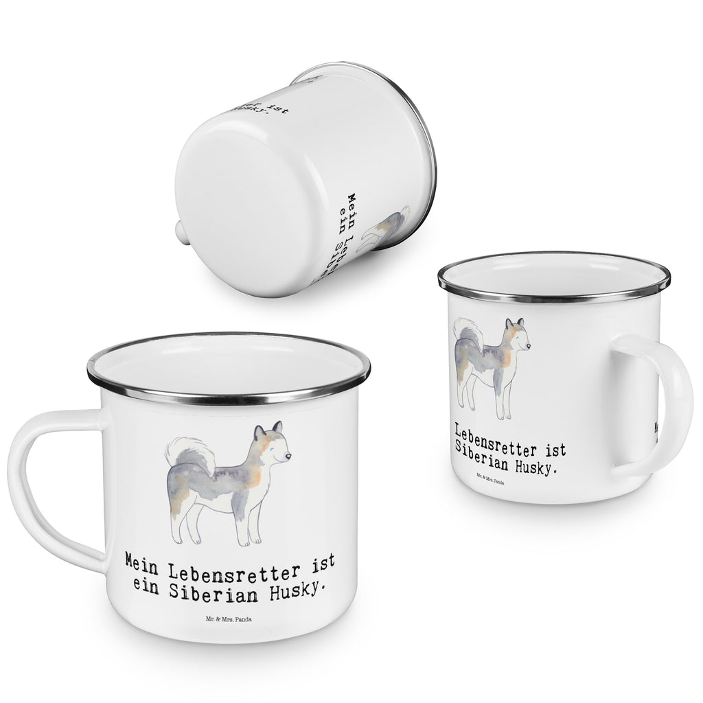 Camping Emaille Tasse Siberian Husky Lebensretter Campingtasse, Trinkbecher, Metalltasse, Outdoor Tasse, Emaille Trinkbecher, Blechtasse Outdoor, Emaille Campingbecher, Edelstahl Trinkbecher, Metalltasse für Camping, Kaffee Blechtasse, Camping Tasse Metall, Hund, Hunderasse, Rassehund, Hundebesitzer, Geschenk, Tierfreund, Schenken, Welpe, Siberian Husky