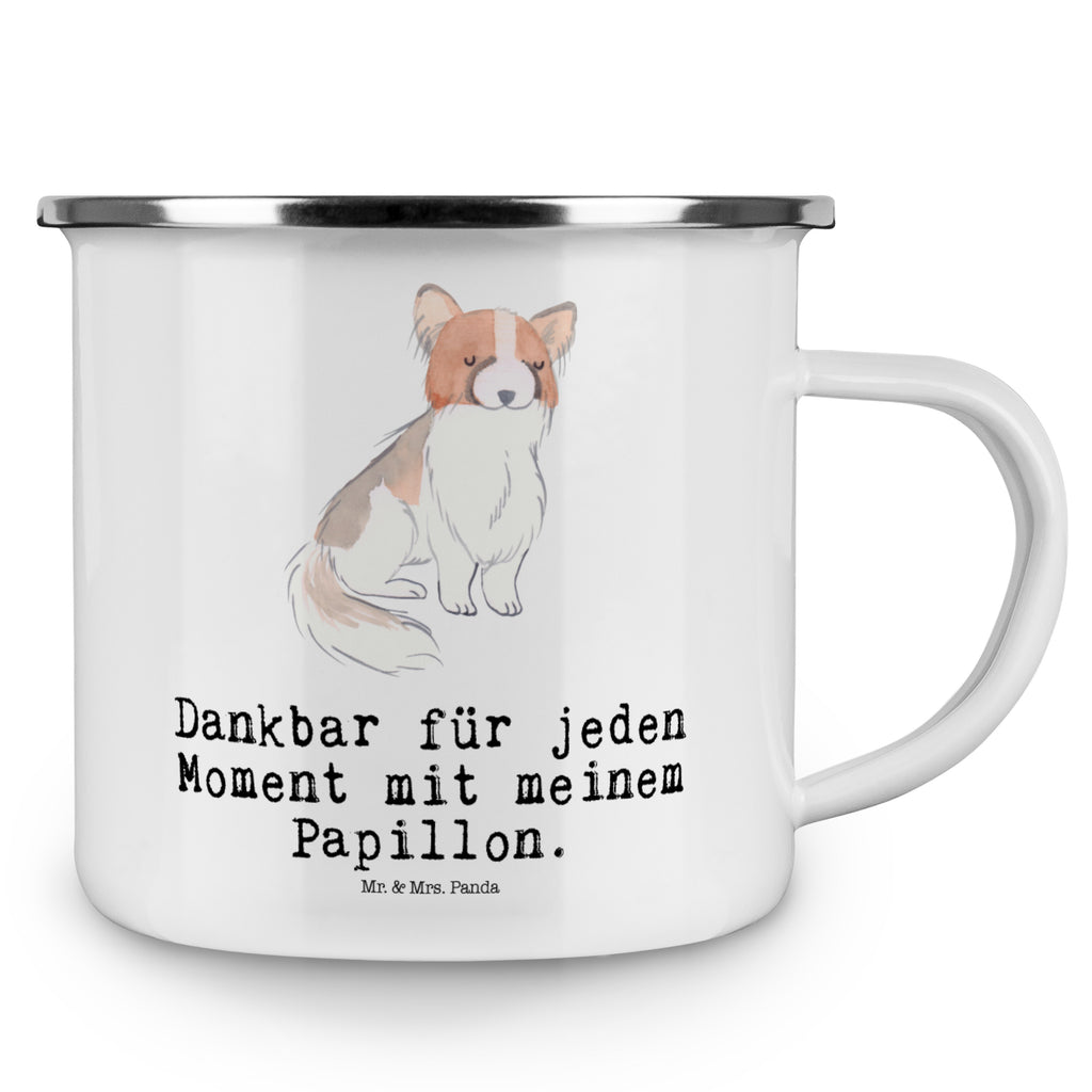 Camping Emaille Tasse Papillon Moment Campingtasse, Trinkbecher, Metalltasse, Outdoor Tasse, Emaille Trinkbecher, Blechtasse Outdoor, Emaille Campingbecher, Edelstahl Trinkbecher, Metalltasse für Camping, Kaffee Blechtasse, Camping Tasse Metall, Hund, Hunderasse, Rassehund, Hundebesitzer, Geschenk, Tierfreund, Schenken, Welpe, Kontinentaler Zwergspaniel, Papillon