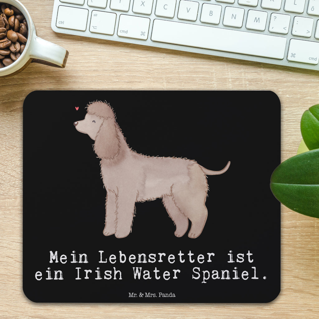 Mauspad Irish Water Spaniel Lebensretter Mousepad, Computer zubehör, Büroausstattung, PC Zubehör, Arbeitszimmer, Mauspad, Einzigartiges Mauspad, Designer Mauspad, Hund, Hunderasse, Rassehund, Hundebesitzer, Geschenk, Tierfreund, Schenken, Welpe, Irish Water Spaniel, Jagdhund