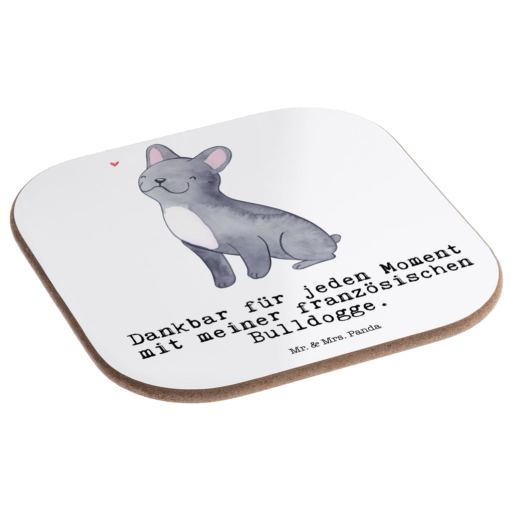 Quadratische Untersetzer Französische Bulldogge Moment Bierdeckel, Glasuntersetzer, Untersetzer Gläser, Getränkeuntersetzer, Hund, Hunderasse, Rassehund, Hundebesitzer, Geschenk, Tierfreund, Schenken, Welpe, Französische Bulldogge