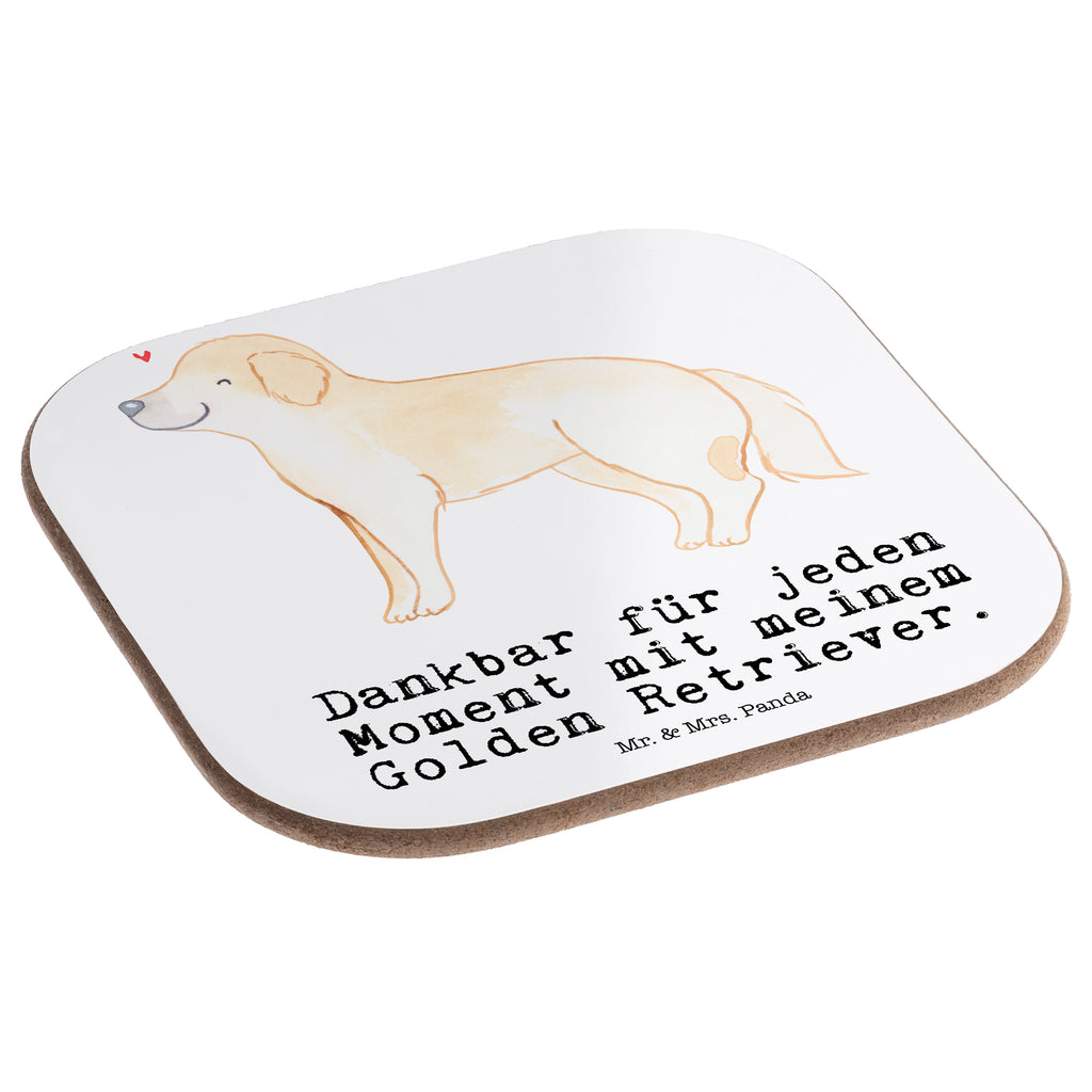 Quadratische Untersetzer Golden Retriever Moment Bierdeckel, Glasuntersetzer, Untersetzer Gläser, Getränkeuntersetzer, Hund, Hunderasse, Rassehund, Hundebesitzer, Geschenk, Tierfreund, Schenken, Welpe, Golden Retriever, Goldie Hund