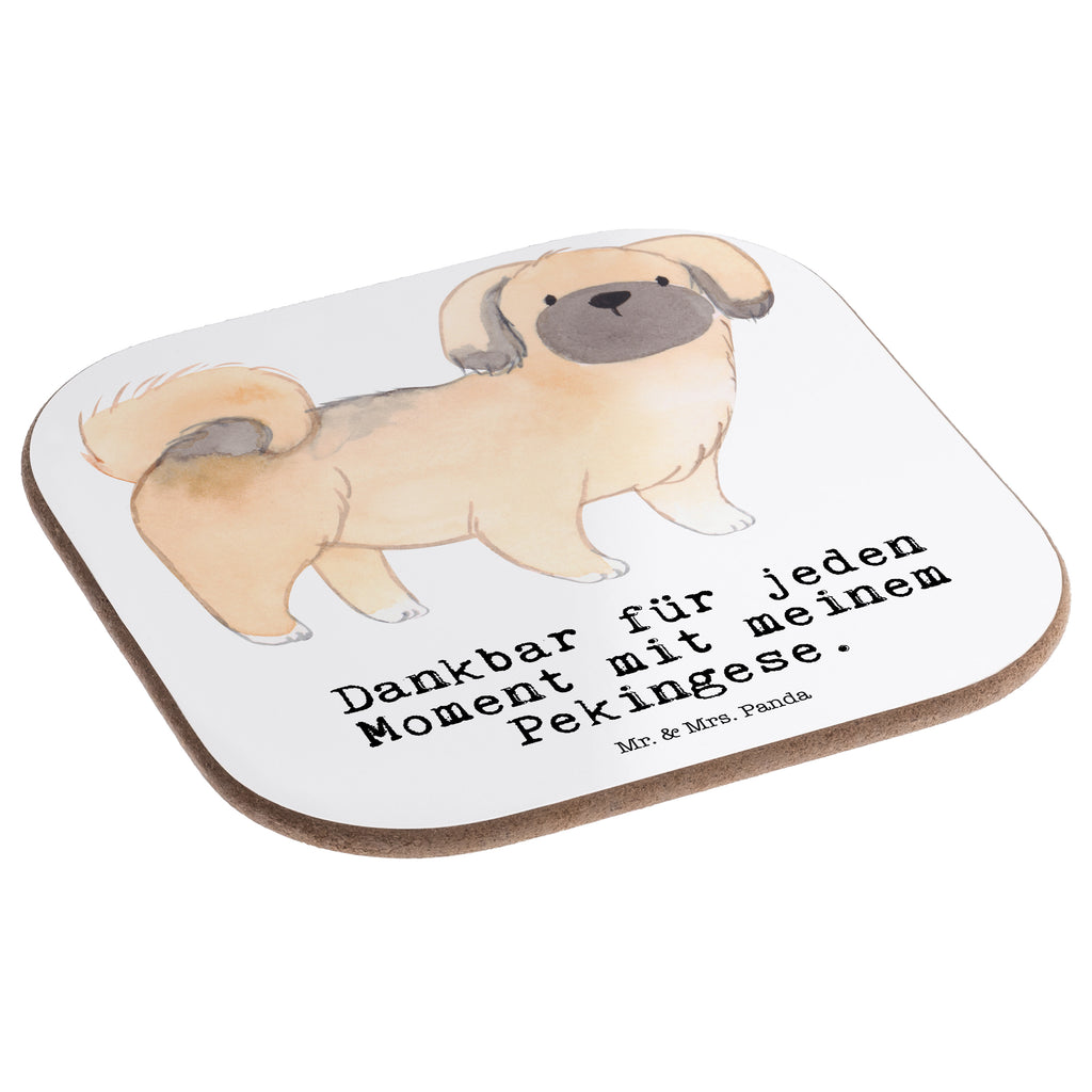 Quadratische Untersetzer Pekingese Moment Bierdeckel, Glasuntersetzer, Untersetzer Gläser, Getränkeuntersetzer, Hund, Hunderasse, Rassehund, Hundebesitzer, Geschenk, Tierfreund, Schenken, Welpe, Pekingese, Pekinese, Peking-Palasthund