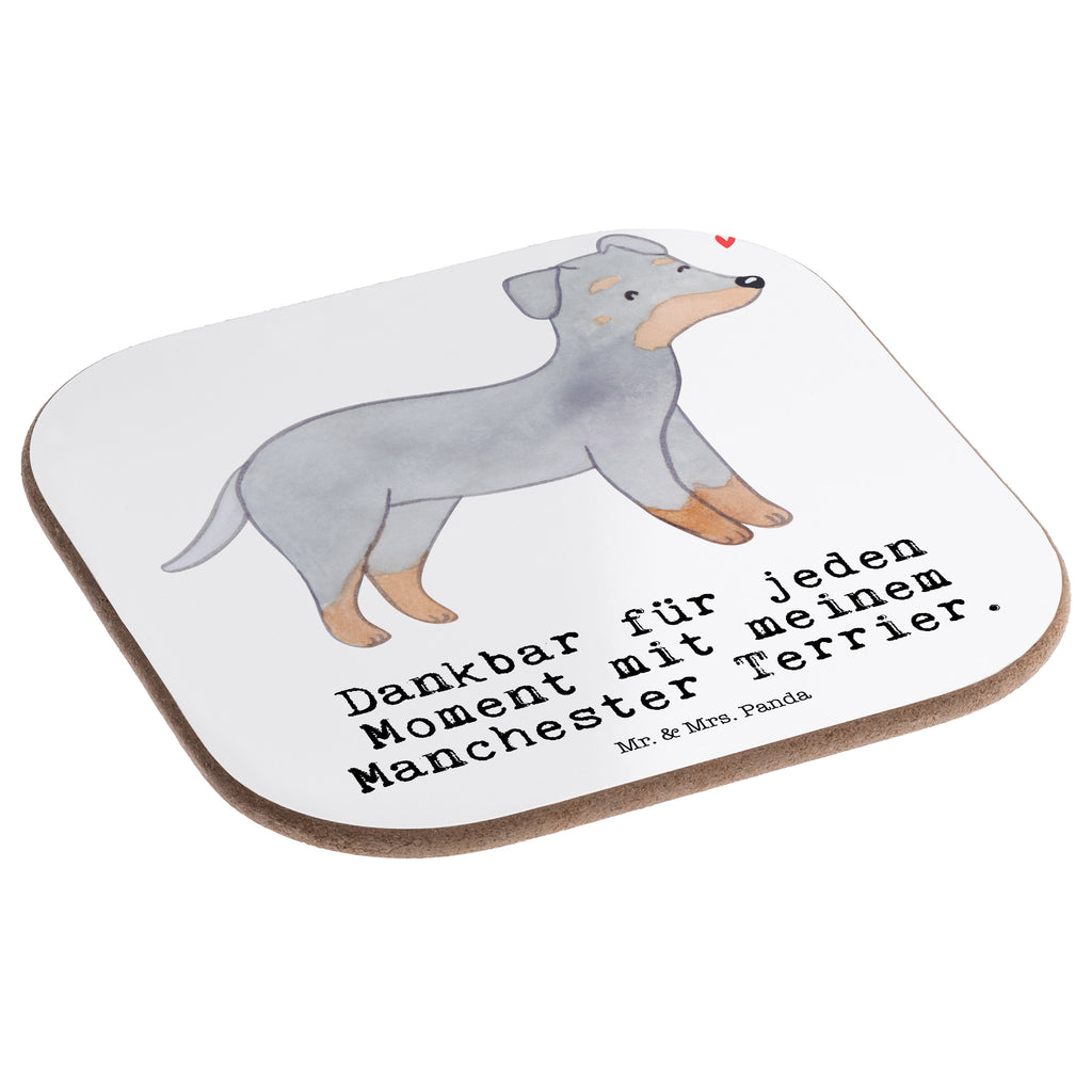Quadratische Untersetzer Manchester Terrier Moment Bierdeckel, Glasuntersetzer, Untersetzer Gläser, Getränkeuntersetzer, Hund, Hunderasse, Rassehund, Hundebesitzer, Geschenk, Tierfreund, Schenken, Welpe, Manchester Terrier