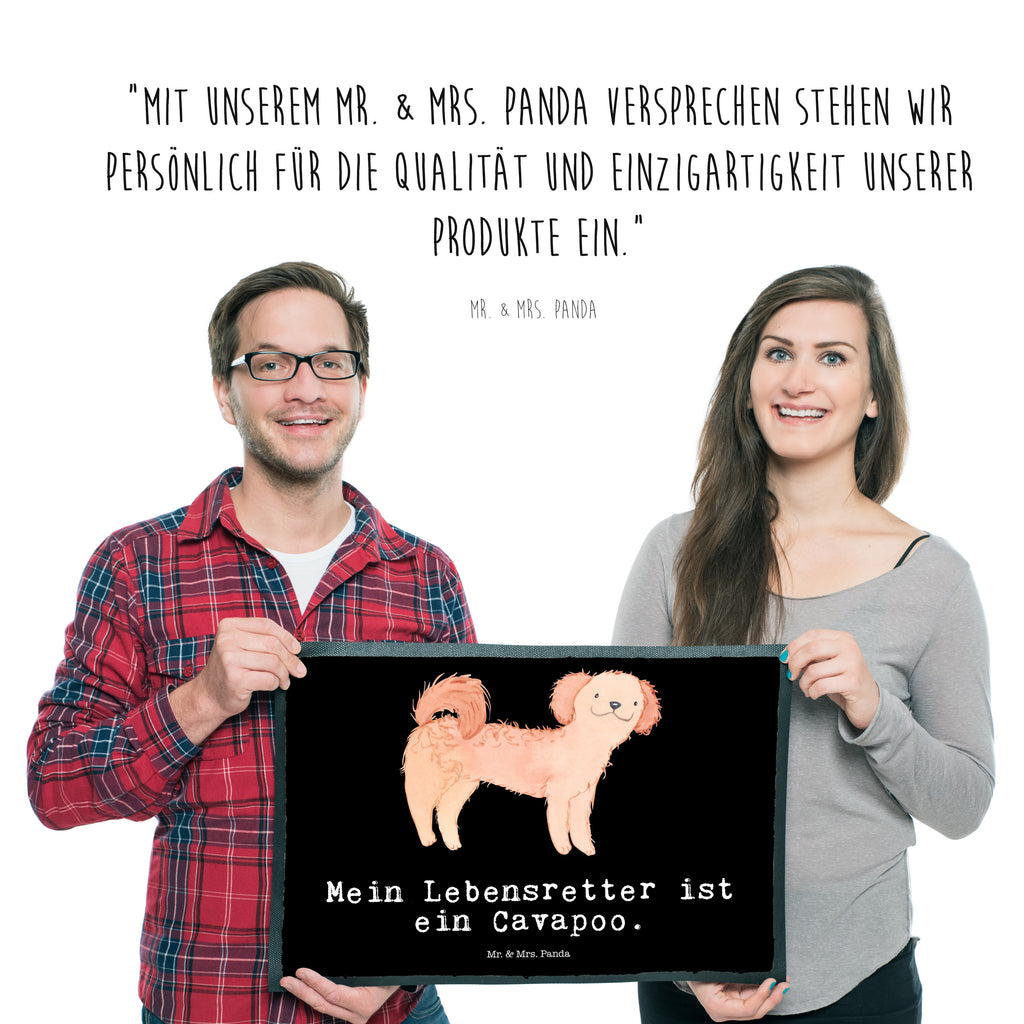 Fußmatte Cavapoo Lebensretter Cavapoo, Cavoodle Türvorleger, Schmutzmatte, Fußabtreter, Matte, Schmutzfänger, Fußabstreifer, Schmutzfangmatte, Türmatte, Motivfußmatte,  Haustürmatte, Vorleger  Hund, Hunderasse, Rassehund, Hundebesitzer, Geschenk, Tierfreund, Schenken, Welpe
