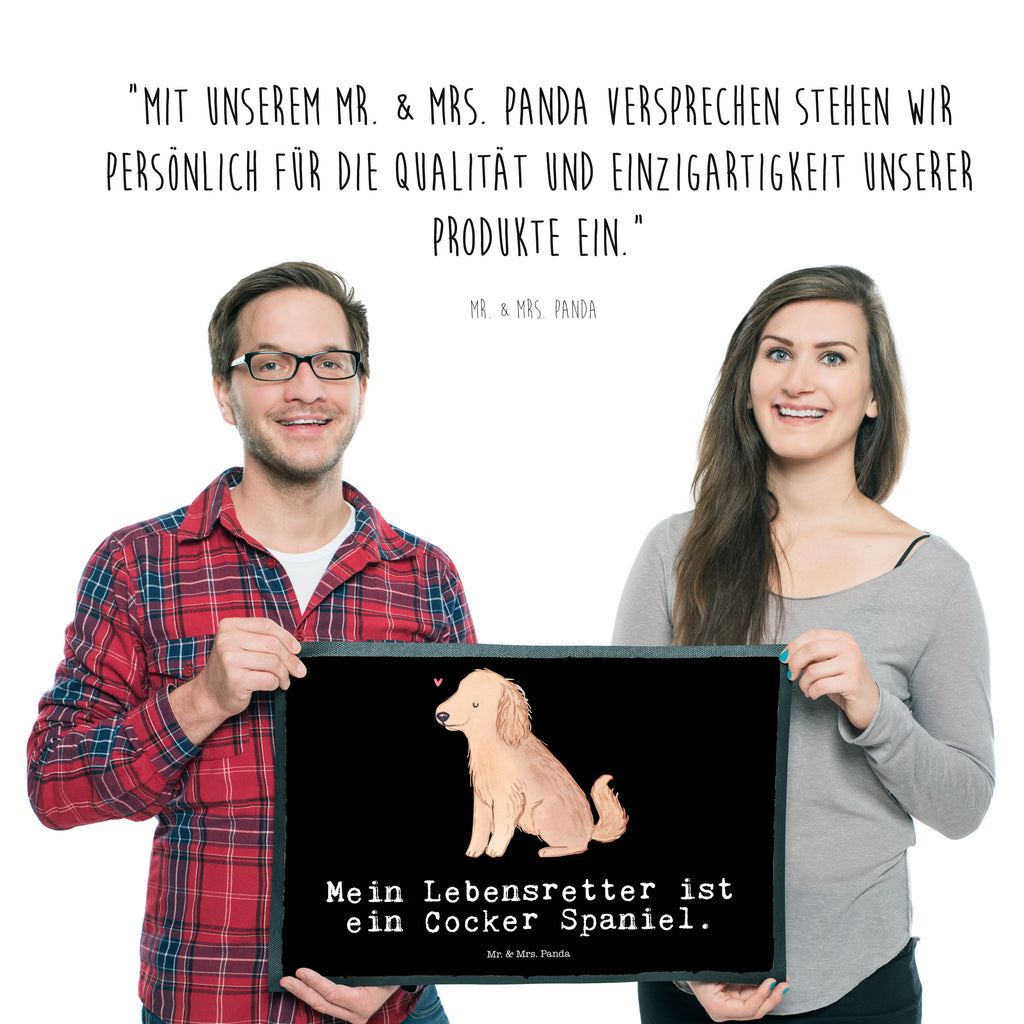 Fußmatte Cocker Spaniel Lebensretter Englische Cockerspaniel, Cocker Spaniel Türvorleger, Schmutzmatte, Fußabtreter, Matte, Schmutzfänger, Fußabstreifer, Schmutzfangmatte, Türmatte, Motivfußmatte,  Haustürmatte, Vorleger  Hund, Hunderasse, Rassehund, Hundebesitzer, Geschenk, Tierfreund, Schenken, Welpe