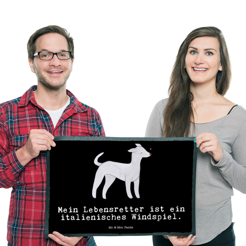 Fußmatte Italienisches Windspiel Lebensretter Italienisches Windspiel, Windhund, Italian Greyhound Türvorleger, Schmutzmatte, Fußabtreter, Matte, Schmutzfänger, Fußabstreifer, Schmutzfangmatte, Türmatte, Motivfußmatte,  Haustürmatte, Vorleger  Hund, Hunderasse, Rassehund, Hundebesitzer, Geschenk, Tierfreund, Schenken, Welpe