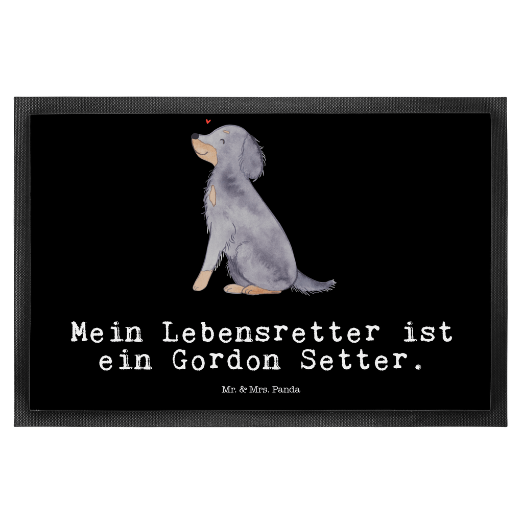 Fußmatte Gordon Setter Lebensretter Gordon Shetter, Jagdhund Türvorleger, Schmutzmatte, Fußabtreter, Matte, Schmutzfänger, Fußabstreifer, Schmutzfangmatte, Türmatte, Motivfußmatte,  Haustürmatte, Vorleger  Hund, Hunderasse, Rassehund, Hundebesitzer, Geschenk, Tierfreund, Schenken, Welpe